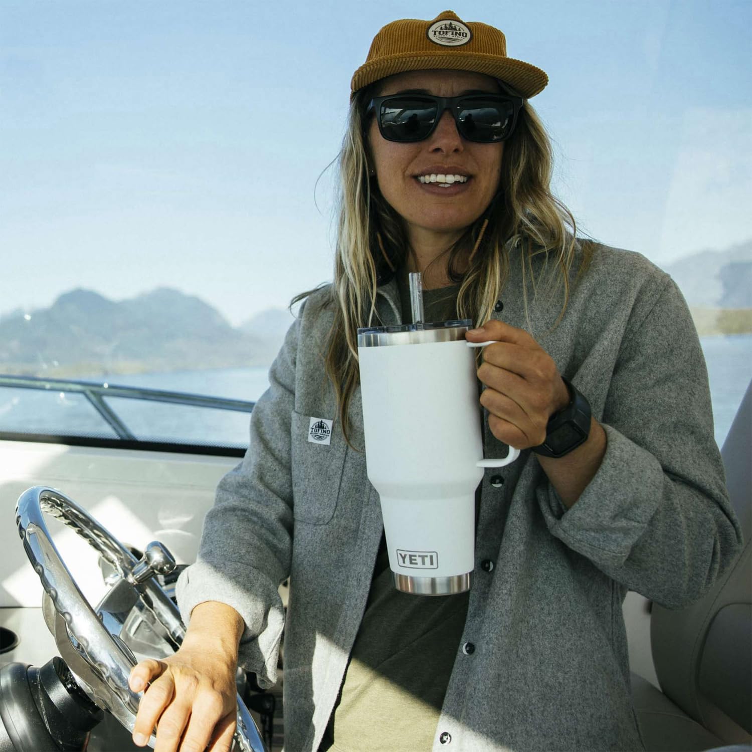 Foto 5 pulgar | Taza Yeti Rambler De 1,25 Litros Con Tapa De Pajita Con Aislamiento Al Vacío, Color Violeta - Venta Internacional.