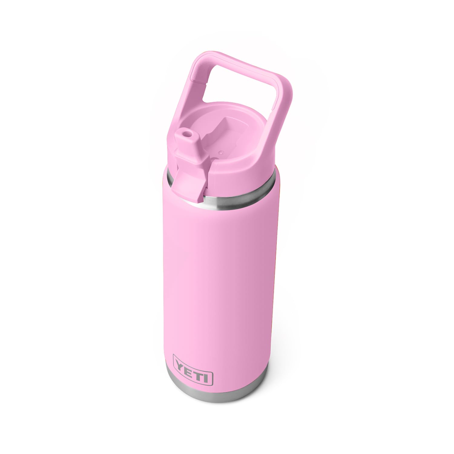 Botella Yeti Rambler Power Pink De 750 Ml Con Tapón De Pajita - Venta Internacional.