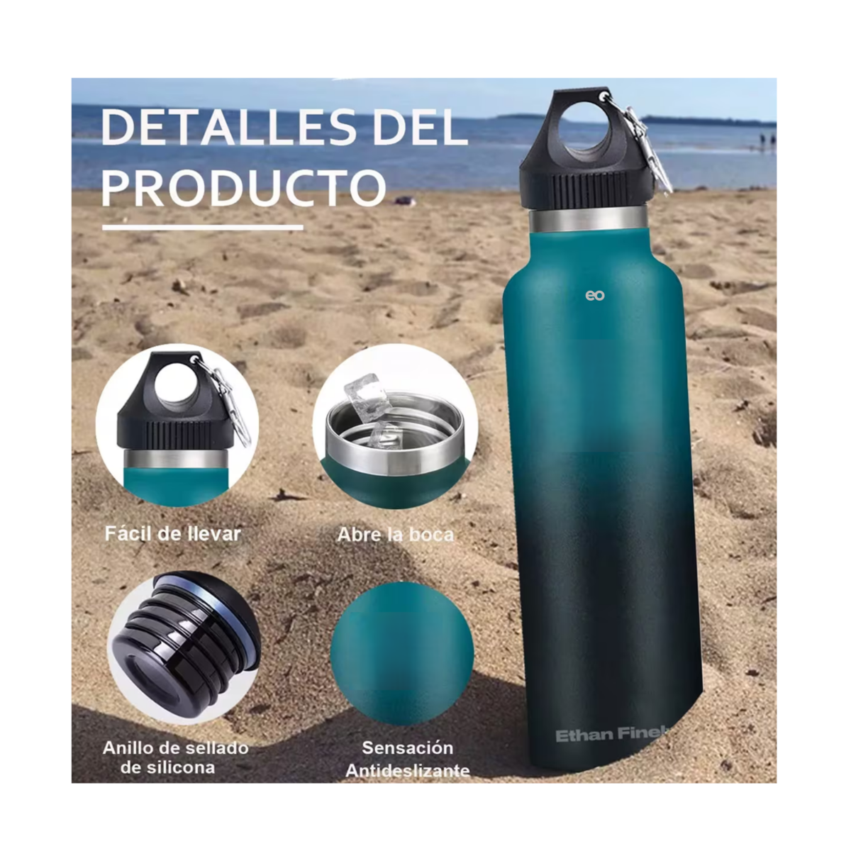 Foto 2 | Vasos Termico Acero Inoxidable Taza Termo Botellas Para Agua Eo Safe Imports Esi-14190 Multicolor