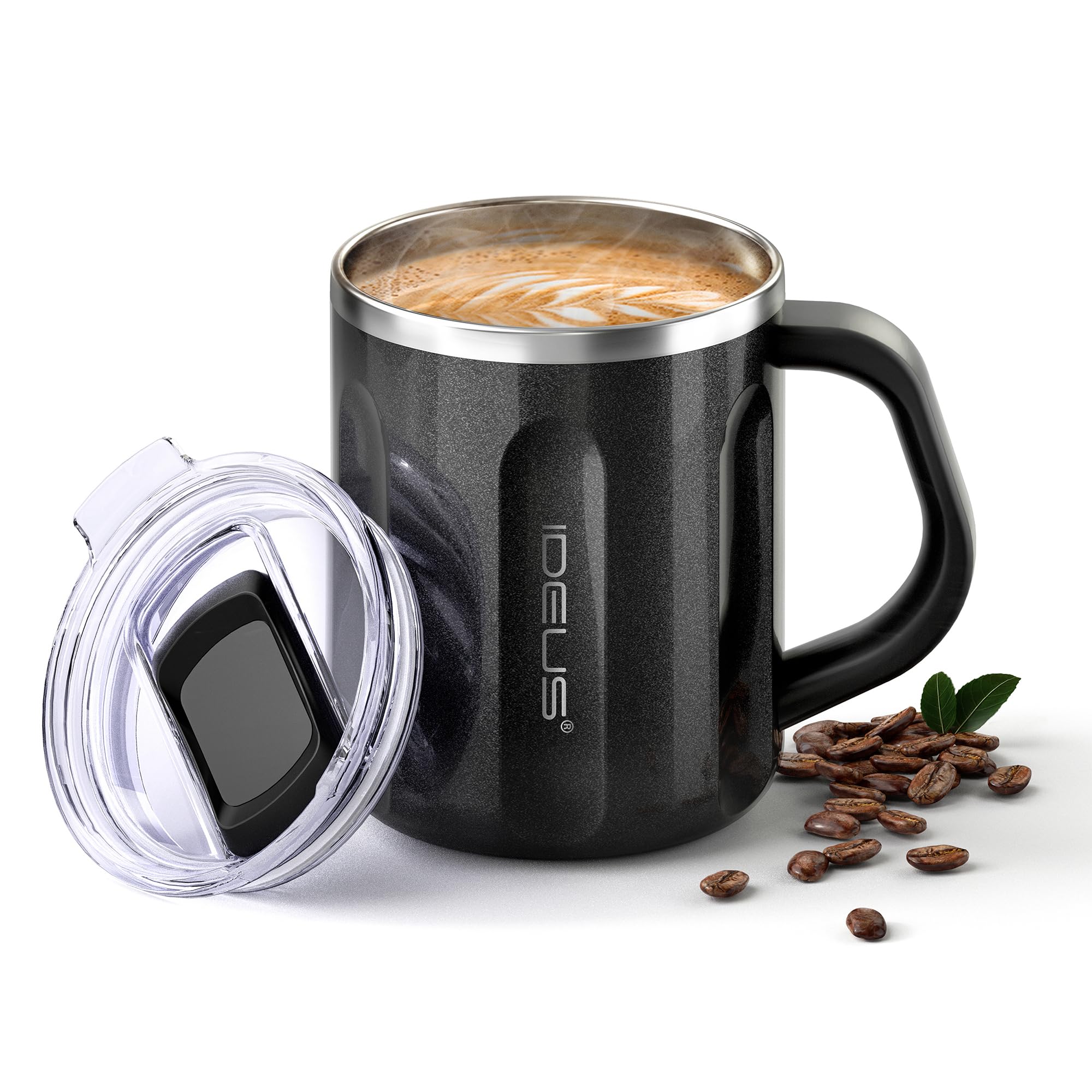 Foto 2 pulgar | Taza De Café Ideus De Acero Inoxidable De 473 Ml Con Asa Y Tapa - Venta Internacional.