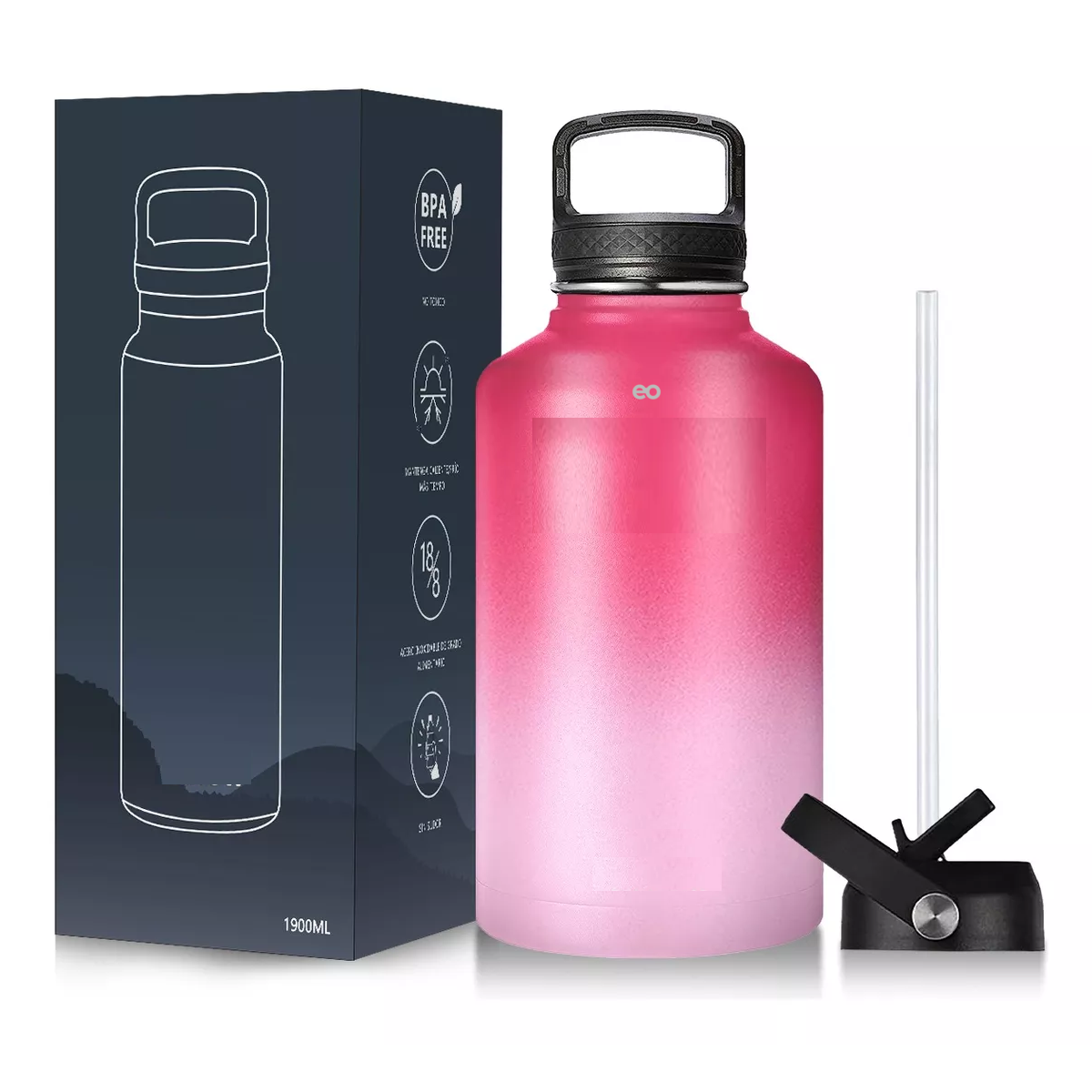Termo Vaso-botella Acero Inoxidable Con Fría/caliente Eo Safe Imports Esi-15954-1 Multicolor