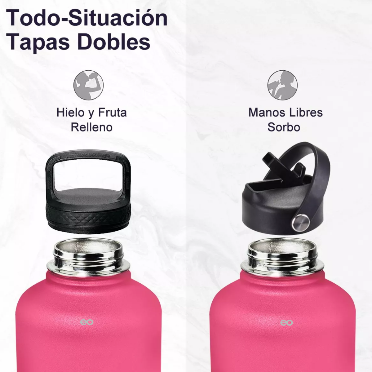 Foto 4 pulgar | Termo Vaso-botella Acero Inoxidable Con Fría/caliente Eo Safe Imports Esi-15954-1 Multicolor