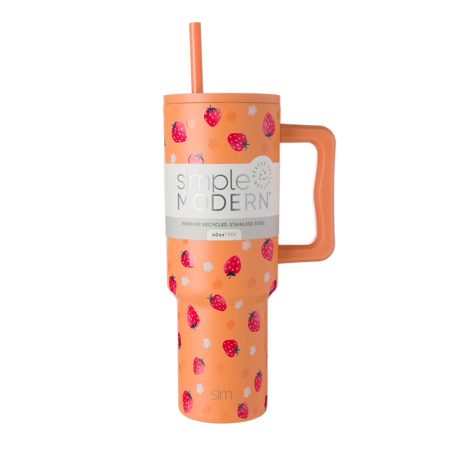 Vaso Simple Modern Trek De 1,2 L Con Asa Y Tapa Con Pajita - Venta Internacional.