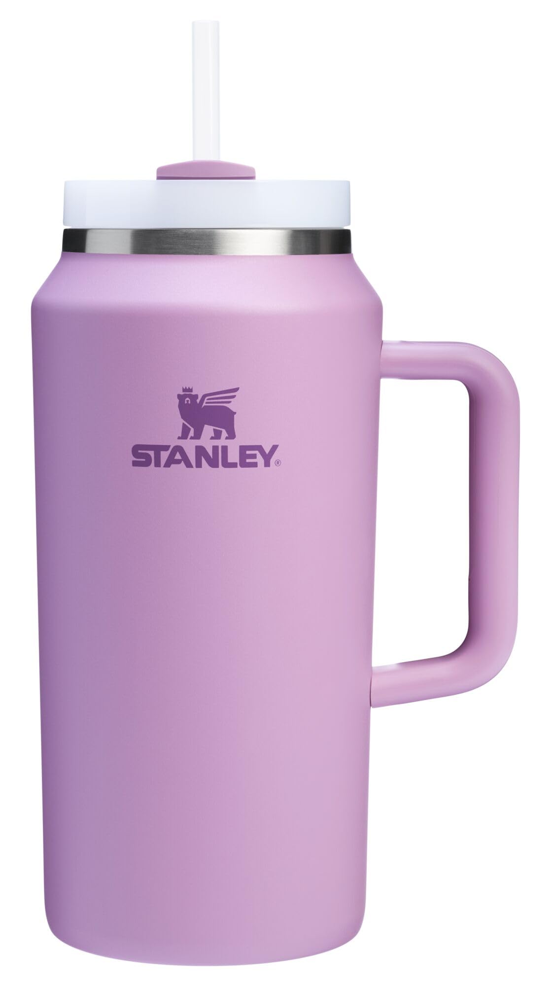 Vaso Stanley Quencher H2.0 Con Asa Y Pajita, 1,9 L, Color Lila - Venta Internacional.