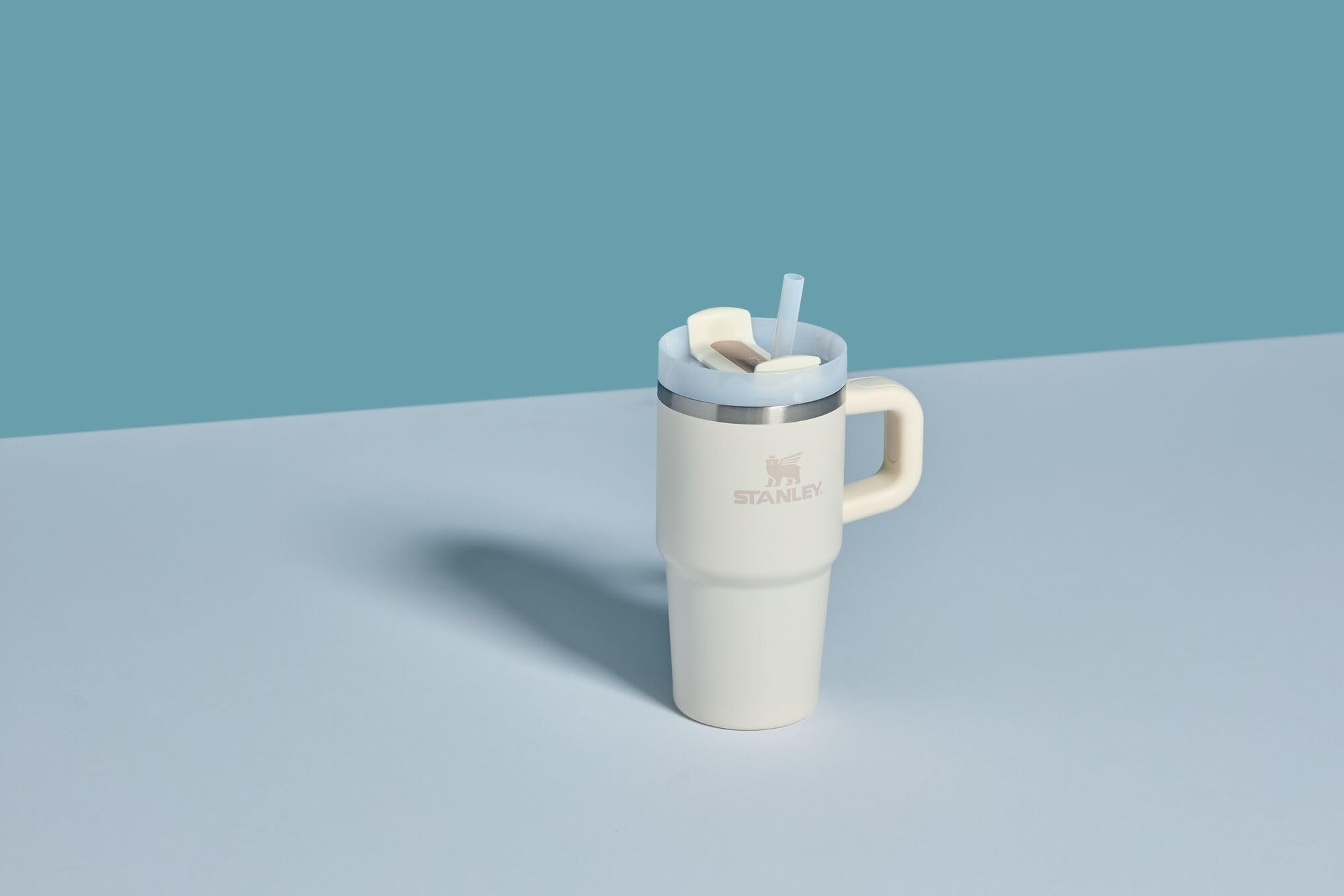 Foto 3 pulgar | Vaso Stanley Quencher H2.0 Con Mango Y Pajita, 400 Ml, Crema - Venta Internacional.