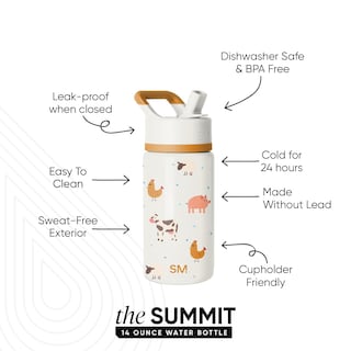 Foto 2 | Botella De Agua Simple Modern Kids Summit De Acero Inoxidable De 400 Ml - Venta Internacional.