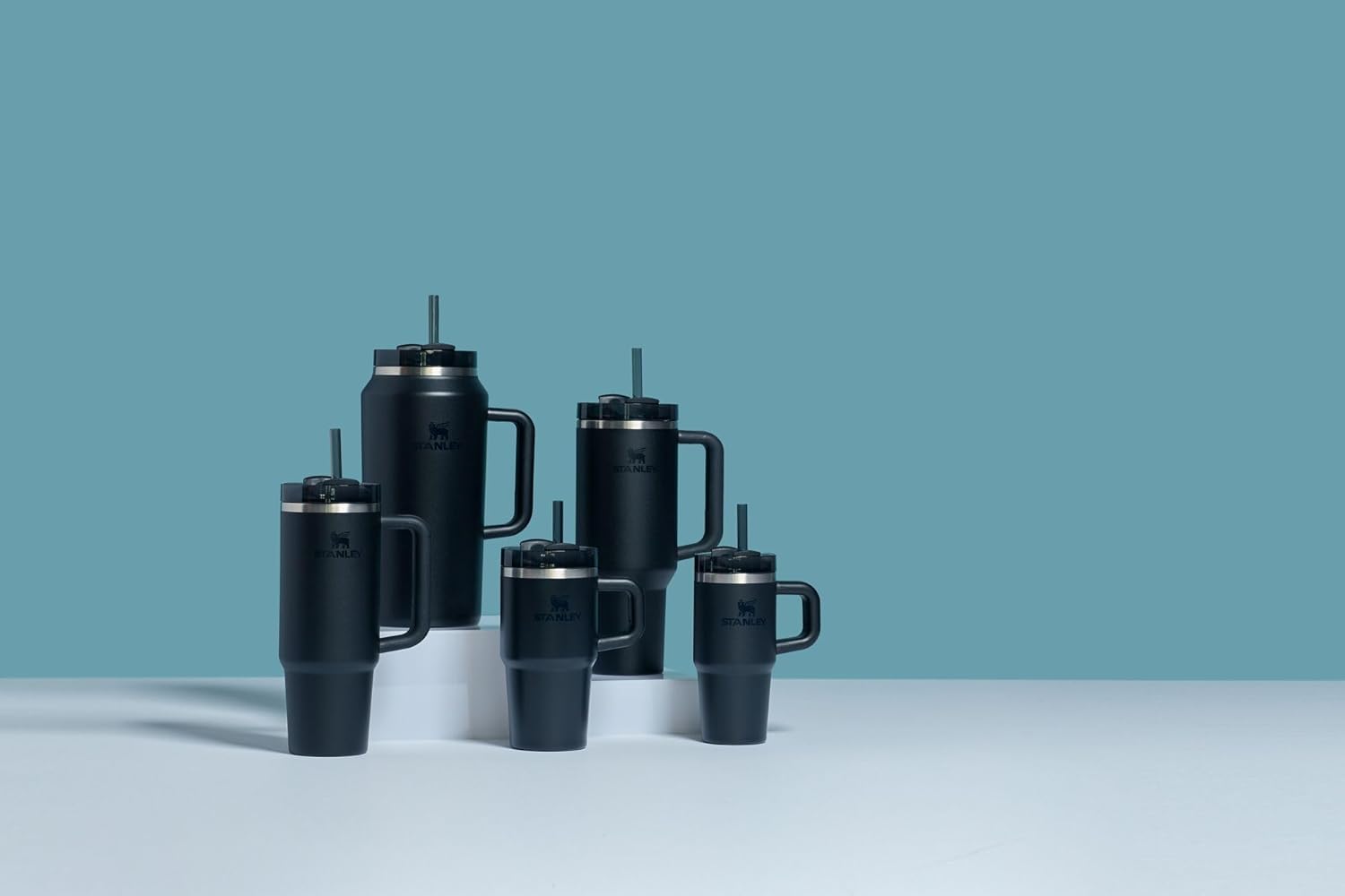 Foto 5 | Vaso Stanley Quencher H2.0 Con Mango Y Pajita, 400 Ml, Negro - Venta Internacional.