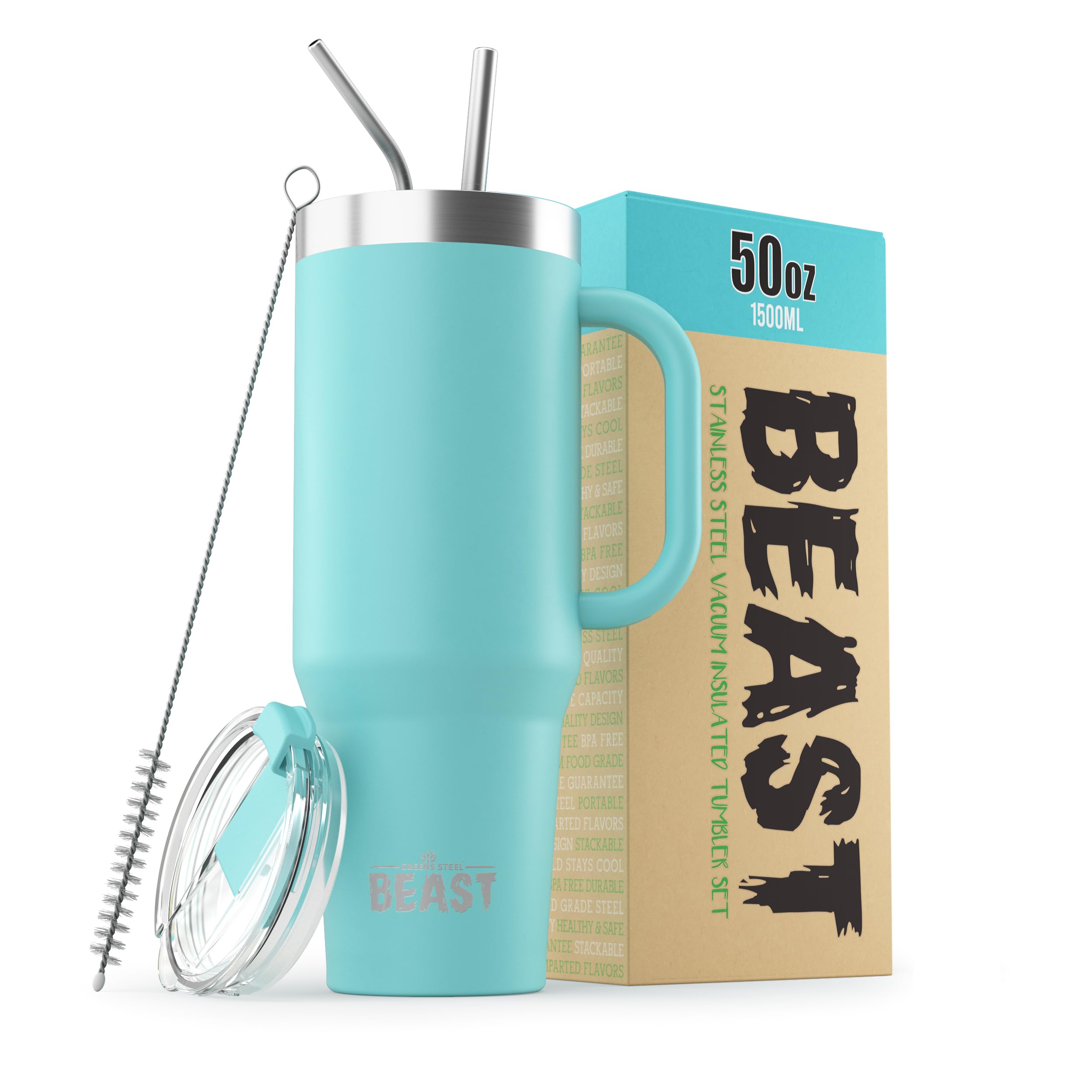 Foto 2 pulgar | Aspiradora Tumbler Greens Steel Beast De Acero Inoxidable De 1,5 L - Venta Internacional.