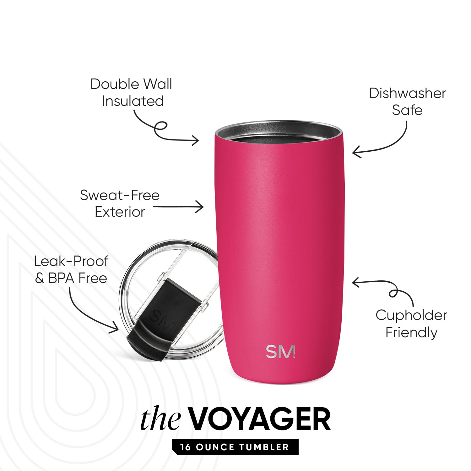 Foto 3 pulgar | Taza De Café De Viaje Simple Modern Voyager 470 Ml - Venta Internacional.