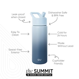 Foto 2 | Botella De Agua Simple Modern Kids Summit De Acero Inoxidable De 18 Oz - Venta Internacional.