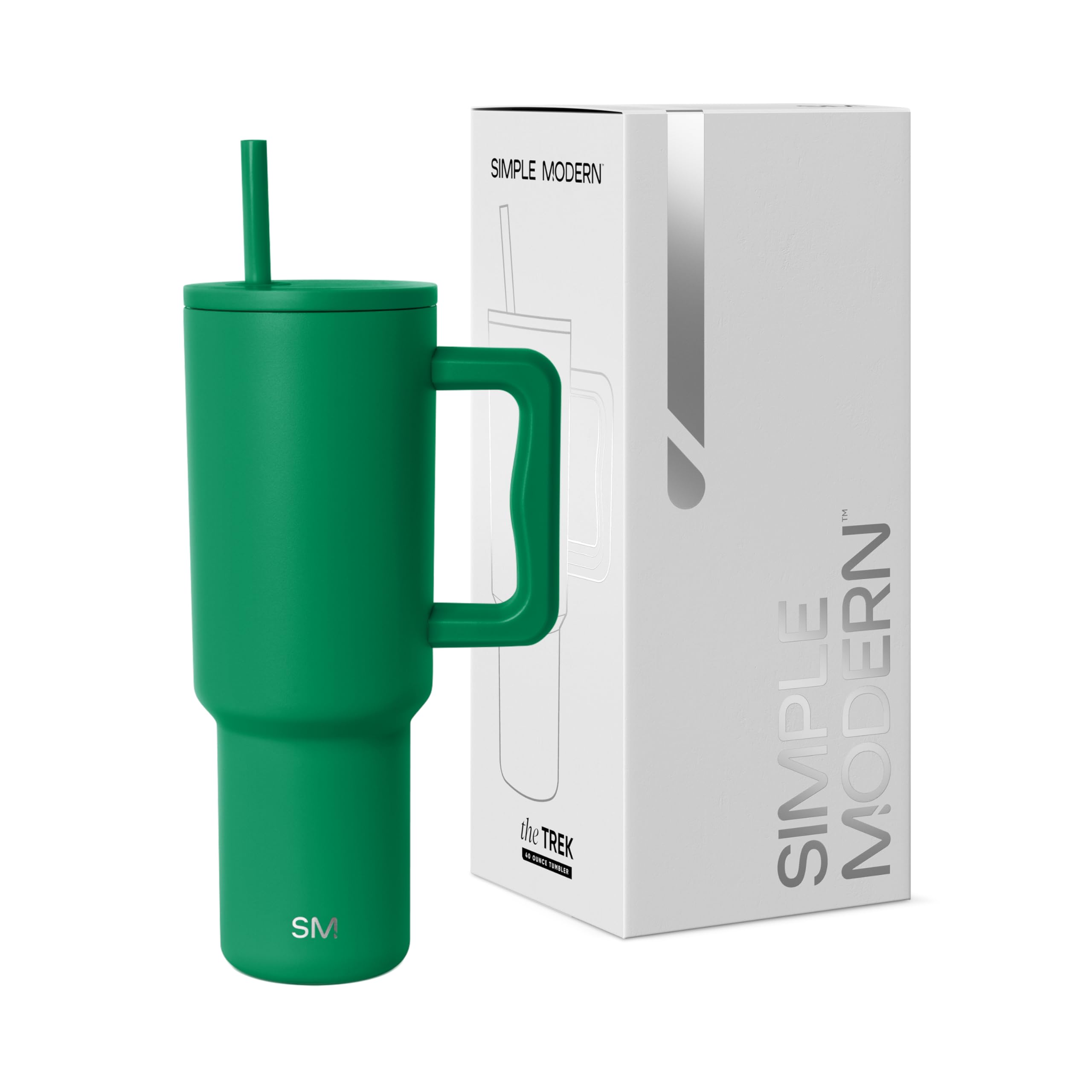 Vaso Simple Modern Trek De 1,2 L Con Asa Y Tapa Con Pajita - Venta Internacional.