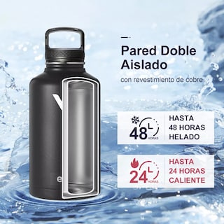 Foto 2 | Termo Vaso-botella Acero Inoxidable Con Fría/caliente Eo Safe Imports Esi-15953-1 Negro