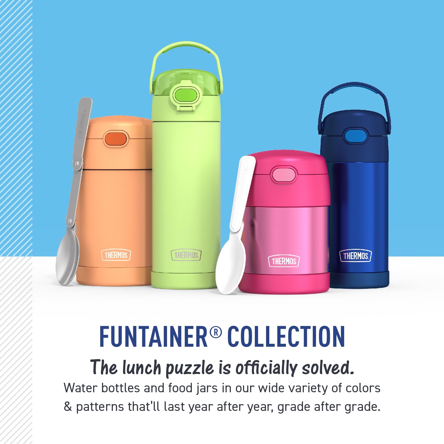 Foto 7 pulgar | Botella De Agua Thermos Funtainer 350 Ml Para Niños De Acero Inoxidable - Venta Internacional.