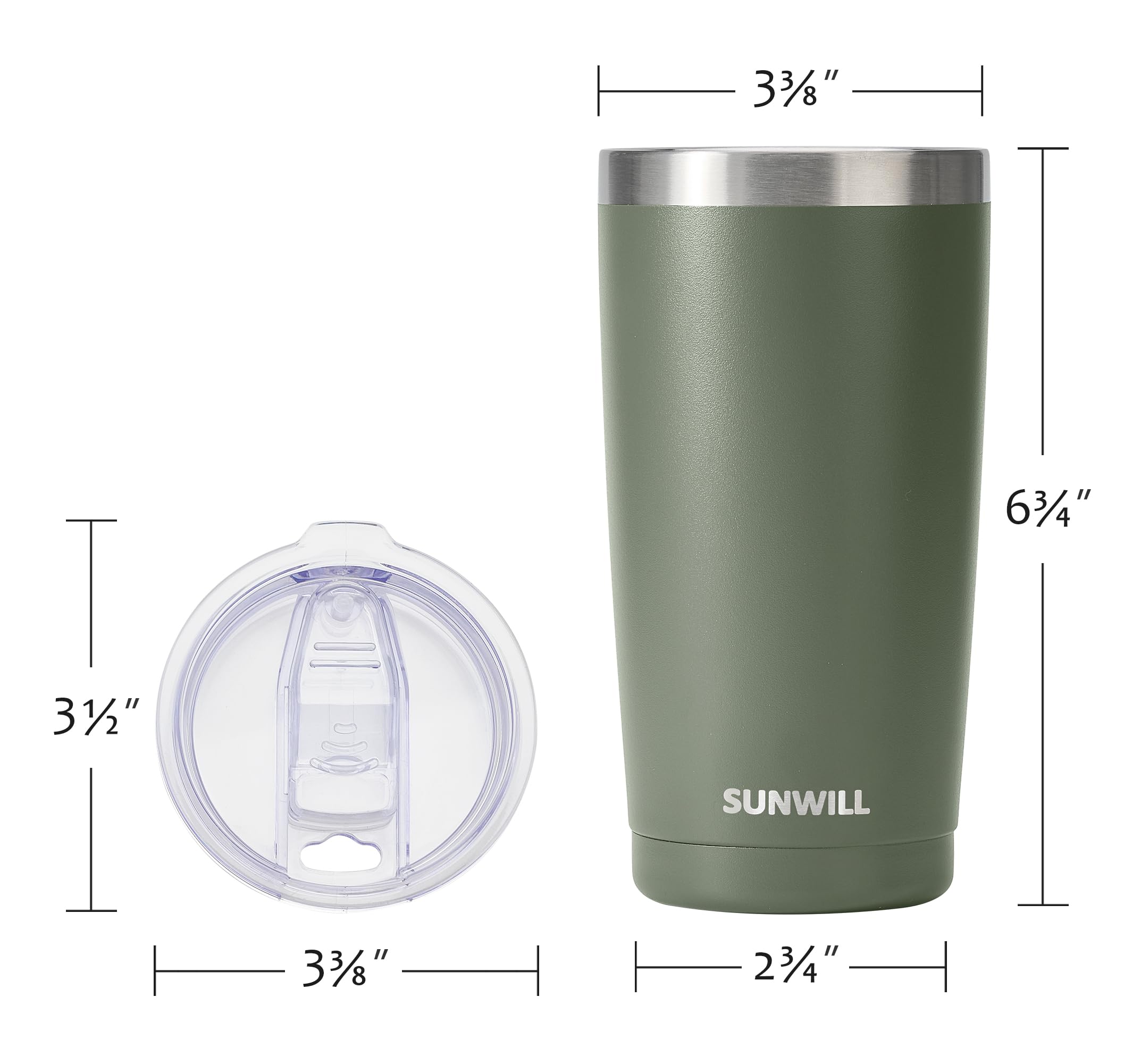 Foto 4 pulgar | Vaso De Café De Viaje Sunwill, 600 Ml, Acero Inoxidable - Venta Internacional.