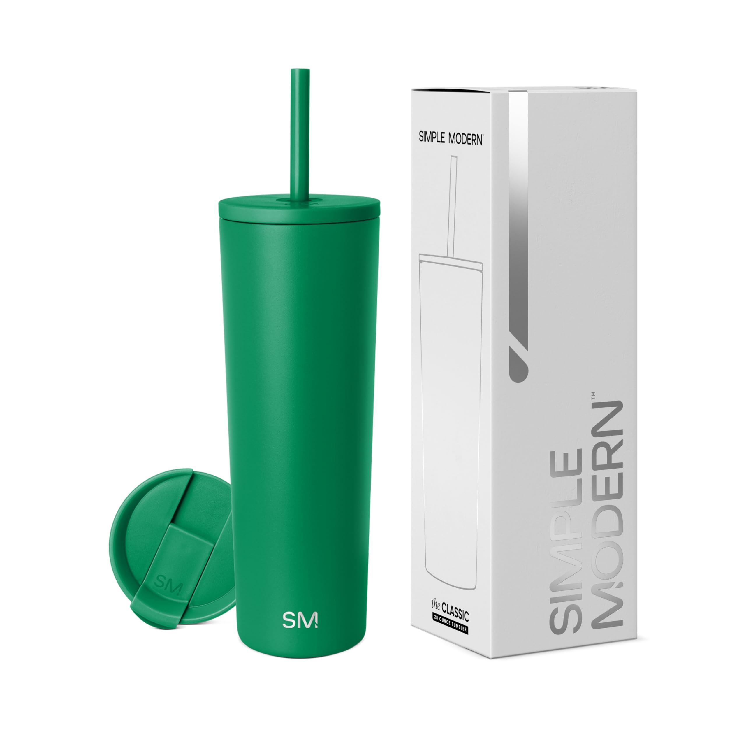 Vaso Aislante Simple Modern Classic 828 Ml Kelly Green - Venta Internacional.