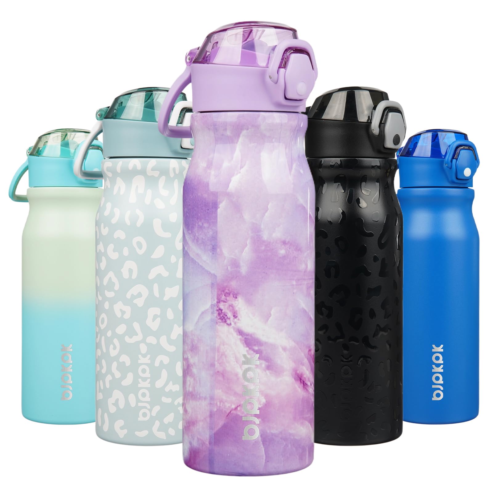 Foto 2 pulgar | Botella De Agua Bjpkpk Aislada De Acero Inoxidable De 750 Ml Con Pajita - Venta Internacional.