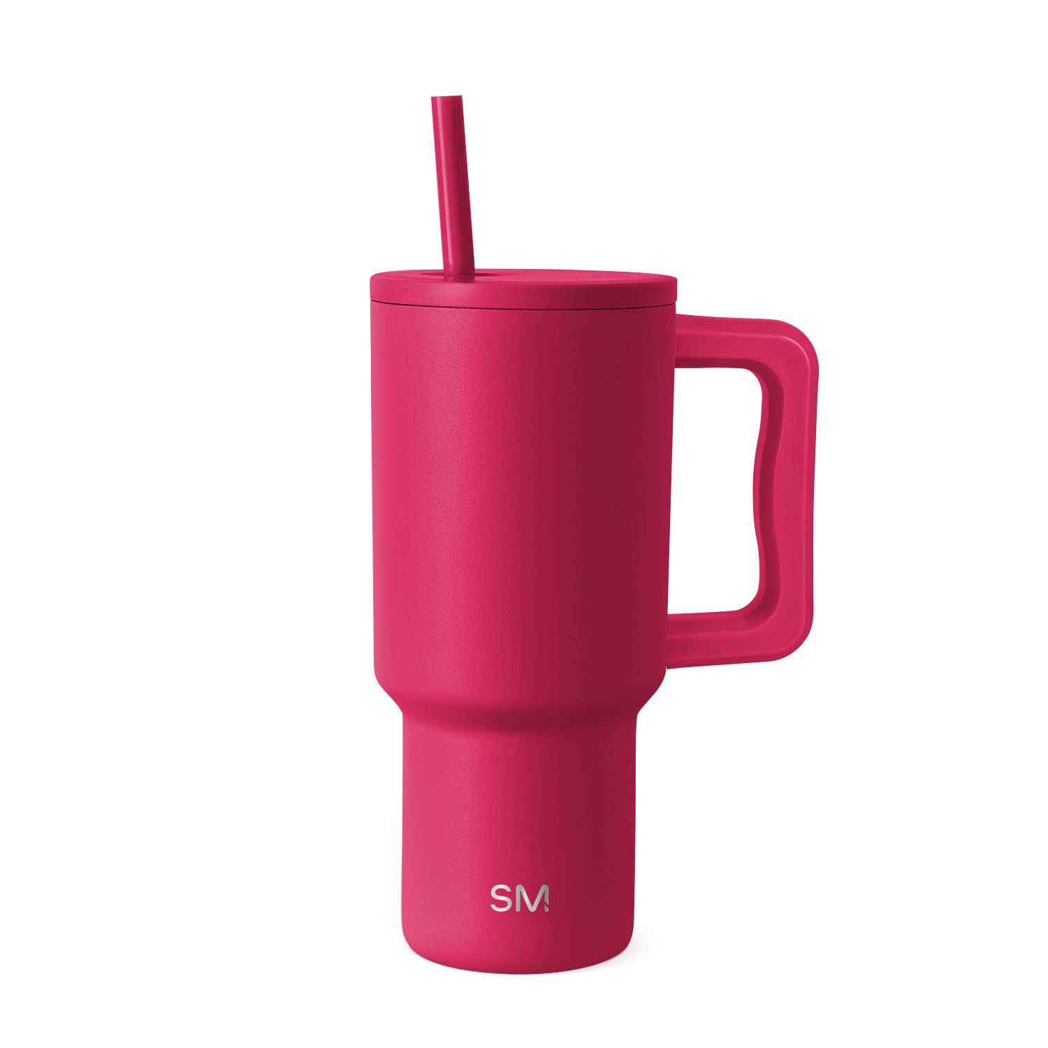 Vaso Simple Modern Trek De 30 Onzas Con Asa Y Tapa Con Pajita - Venta Internacional.