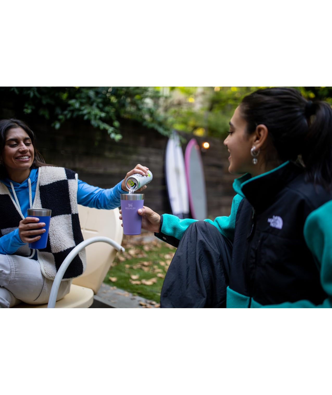 Foto 4 pulgar | Vaso Apilable Para Cerveza Stanley Adventure, 473 Ml, Hortensia - Venta Internacional.