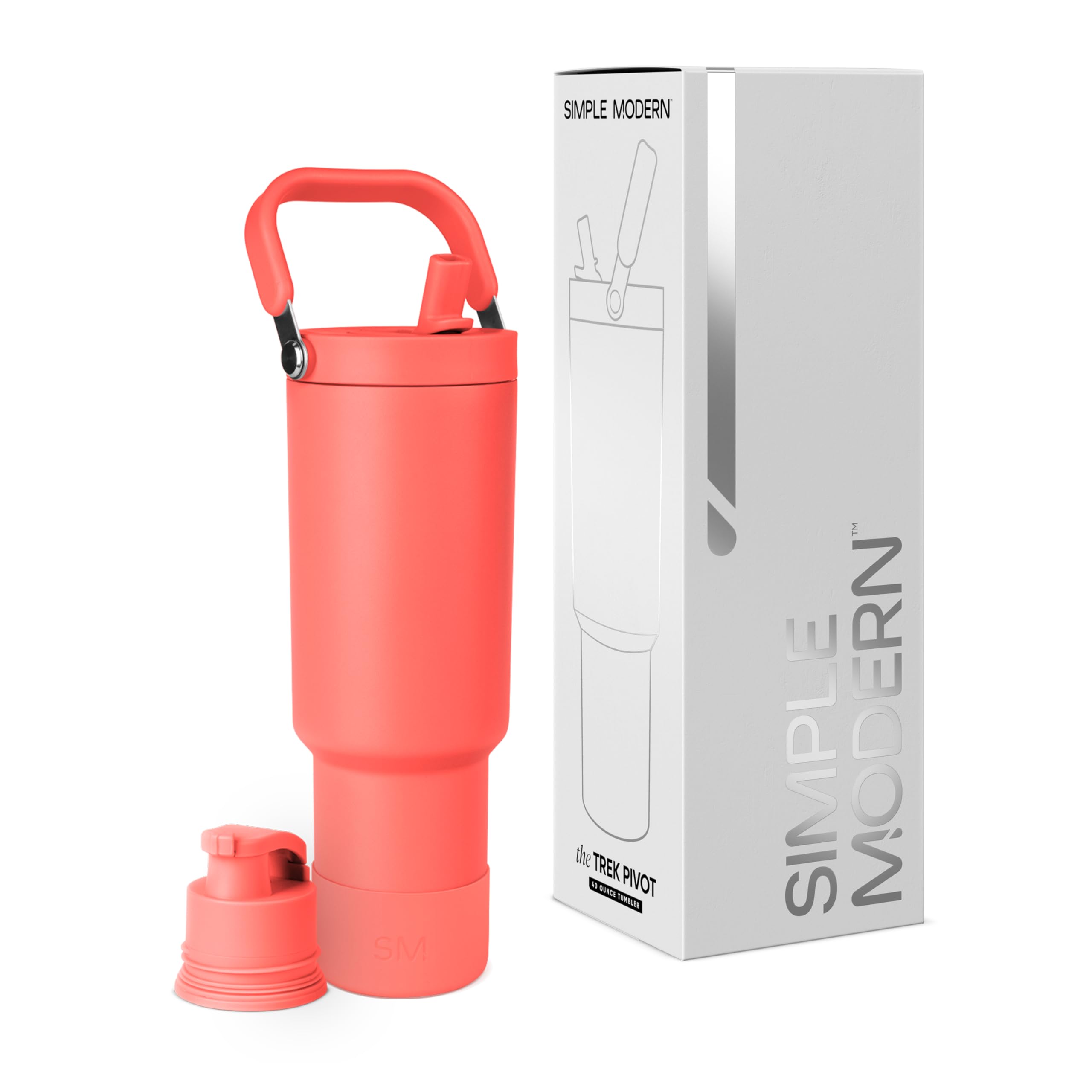 Botella De Agua Simple Modern Trek Pivot 1.2 L Con Asa - Venta Internacional.
