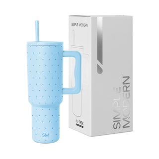 Foto 1 | Vaso Simple Modern Trek De 1,2 L Con Asa Y Tapa Con Pajita, Color Aguamarina - Venta Internacional.