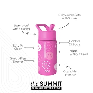 Foto 2 | Botella De Agua Simple Modern Kids Summit De Acero Inoxidable De 400 Ml - Venta Internacional.