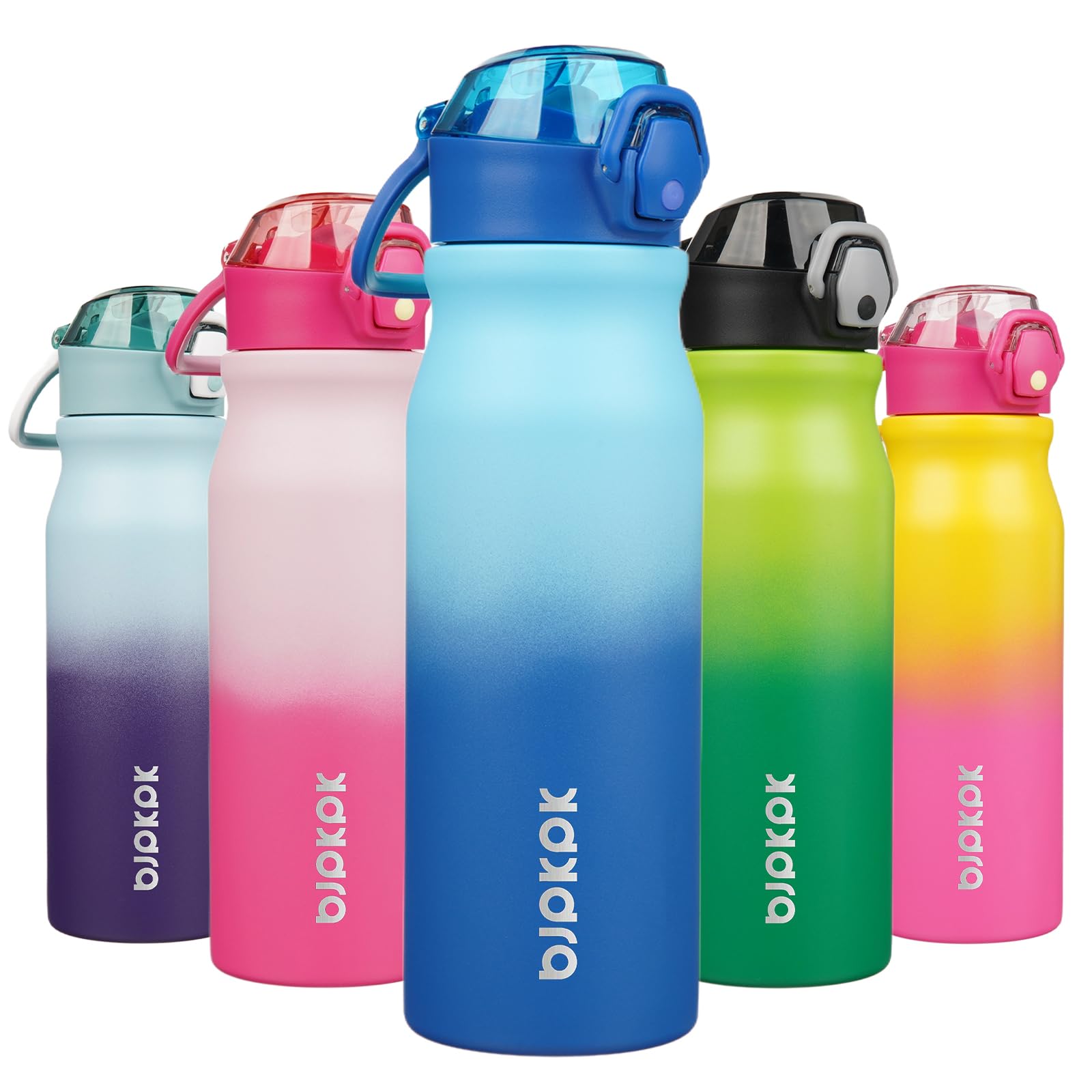 Botella De Agua Aislante Bjpkpk De Acero Inoxidable De 750 Ml Con Pajita - Venta Internacional.