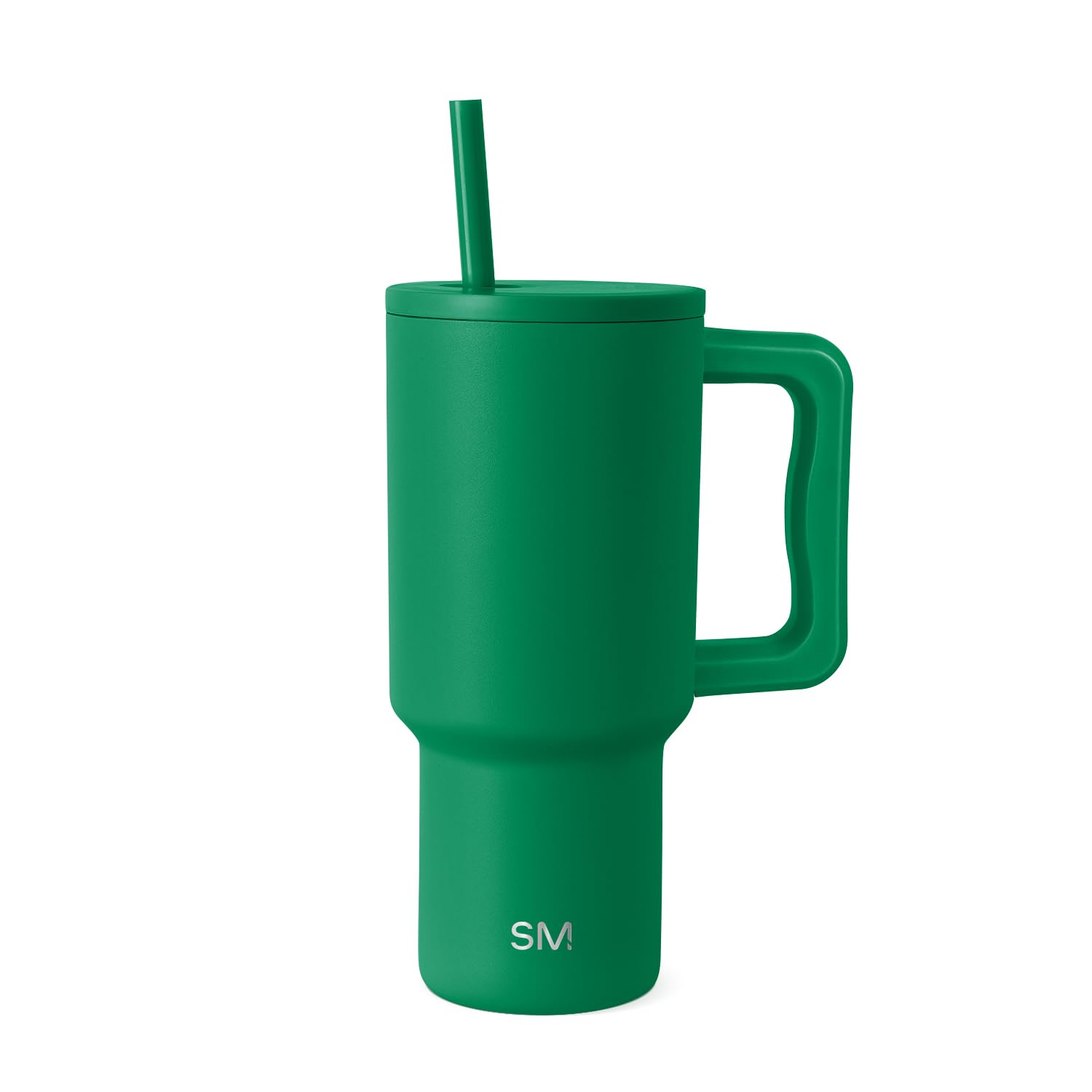 Vaso Simple Modern Trek De 30 Onzas Con Asa Y Tapa Con Pajita - Venta Internacional.