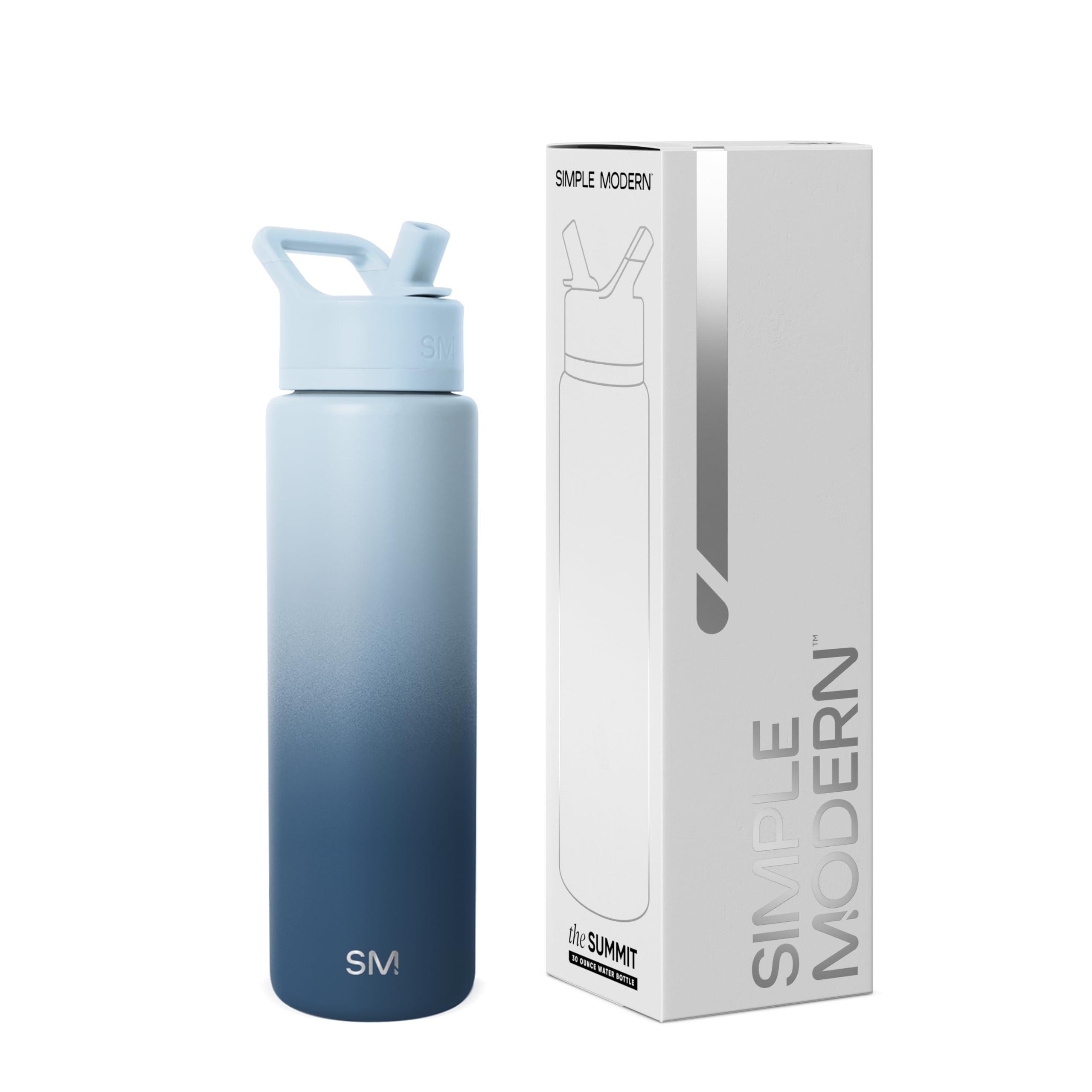 Botella De Agua Simple Modern Summit De 30 Oz Con Aislamiento Al Vacío - Venta Internacional.