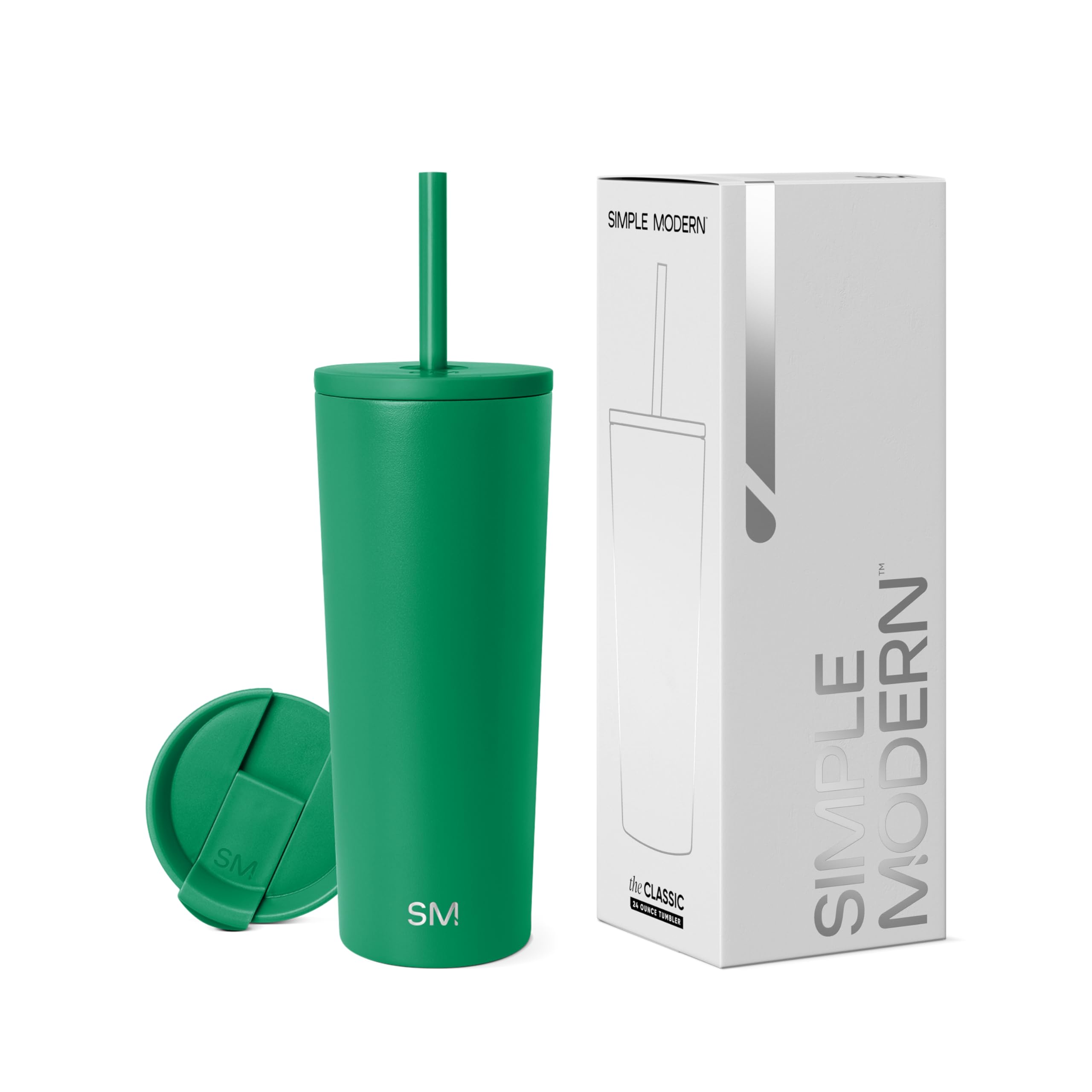 Vaso Aislante Simple Modern Classic 710 Ml Kelly Green - Venta Internacional.