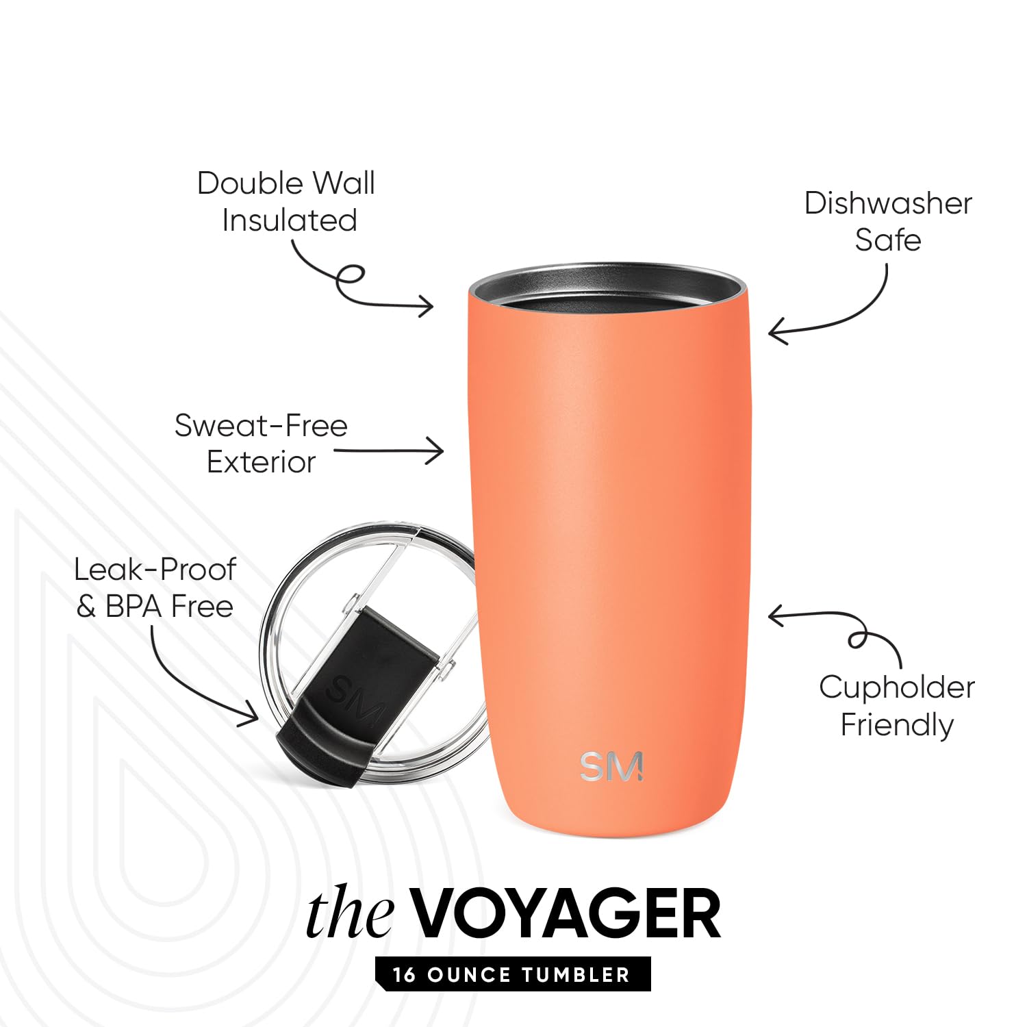 Foto 3 pulgar | Taza De Café De Viaje Simple Modern Voyager 470 Ml - Venta Internacional.