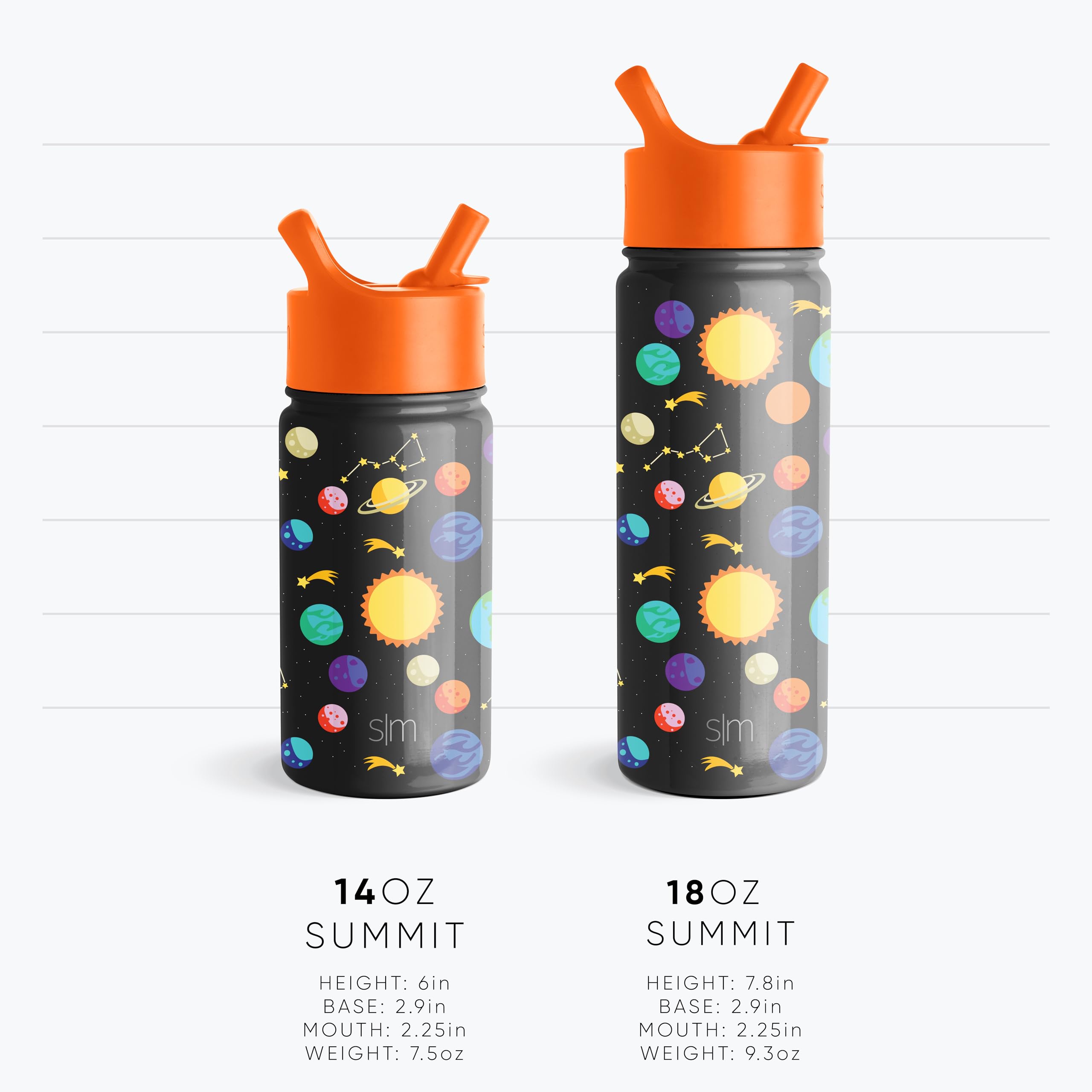 Foto 5 pulgar | Botella De Agua Simple Modern Kids Summit De Acero Inoxidable De 414 Ml - Venta Internacional.