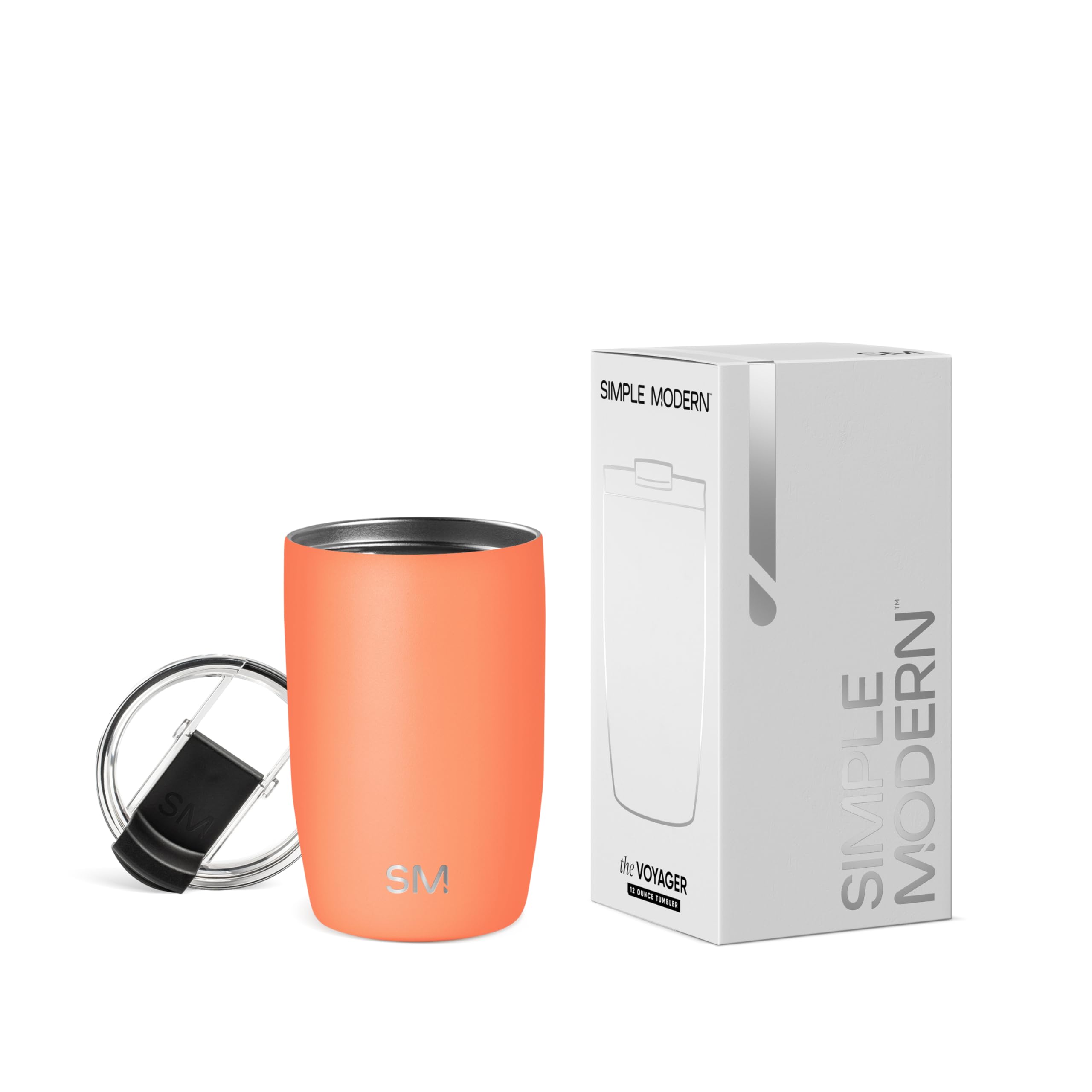 Taza De Café De Viaje Simple Modern Voyager 350 Ml - Venta Internacional.