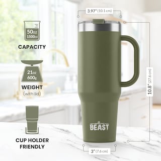 Foto 3 | Termo Greens Steel Beast de Acero Inoxidable con Aislamiento al Vacío 1,5 L - Venta Internacional