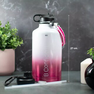 Foto 3 | Botella De Agua Térmica Frío Y Calor 2lt Eo Safe Imports Esi-14231-1 Rosa