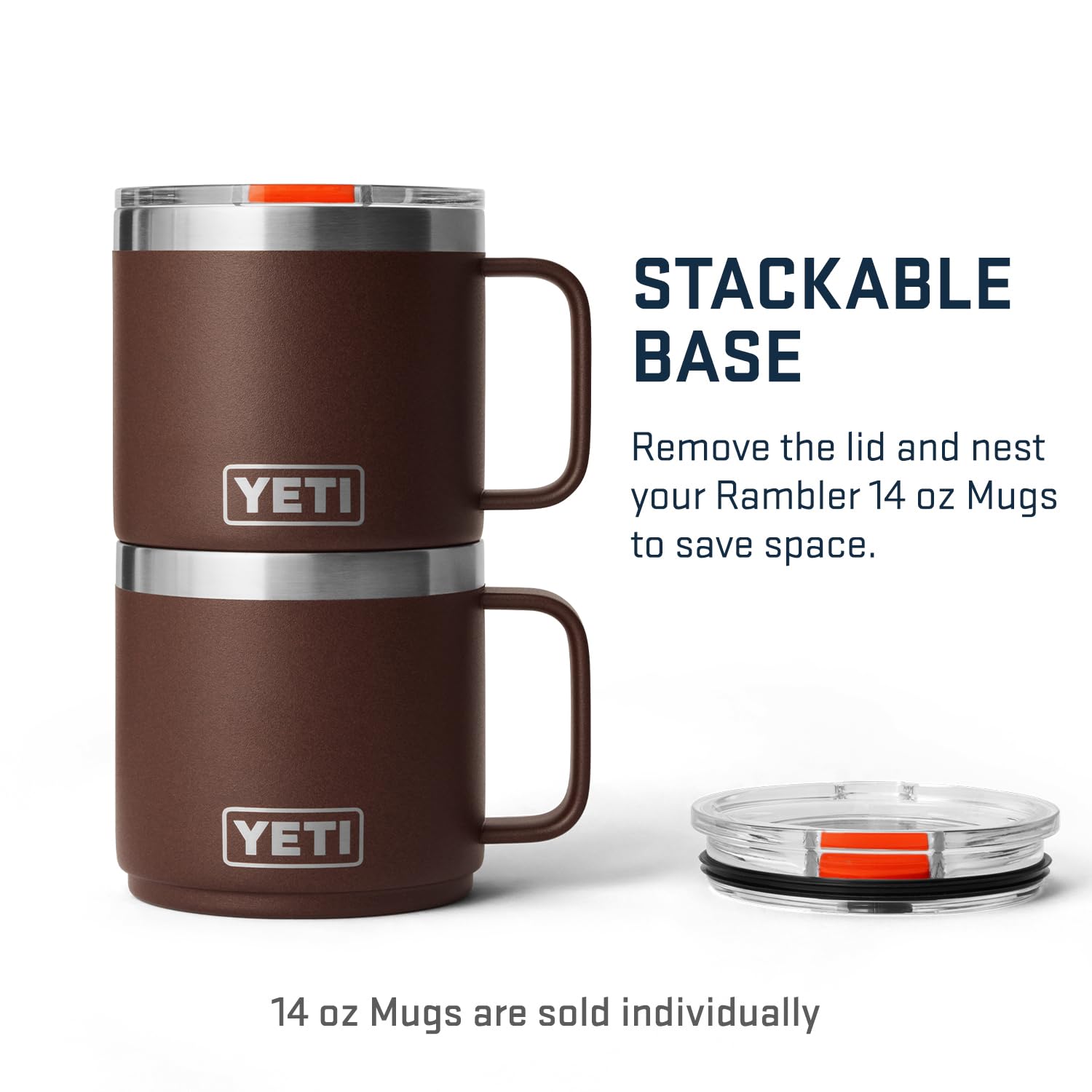 Foto 8 pulgar | Taza Yeti Rambler, Apilable, 414 Ml, Con Aislamiento Al Vacío, Inoxidable - Venta Internacional.