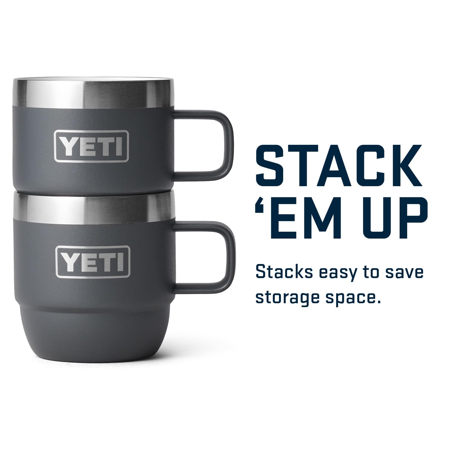 Foto 6 pulgar | Taza Yeti Rambler Apilable De Acero Inoxidable De 180 Ml, Paquete De 2 - Venta Internacional.