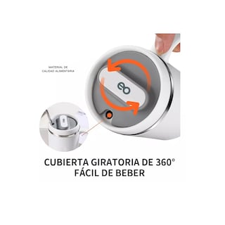 Foto 3 | Taza De Café De Acero Inoxidable De 500ml Con Asa Eo Safe Imports Esi-14194--1 Gris