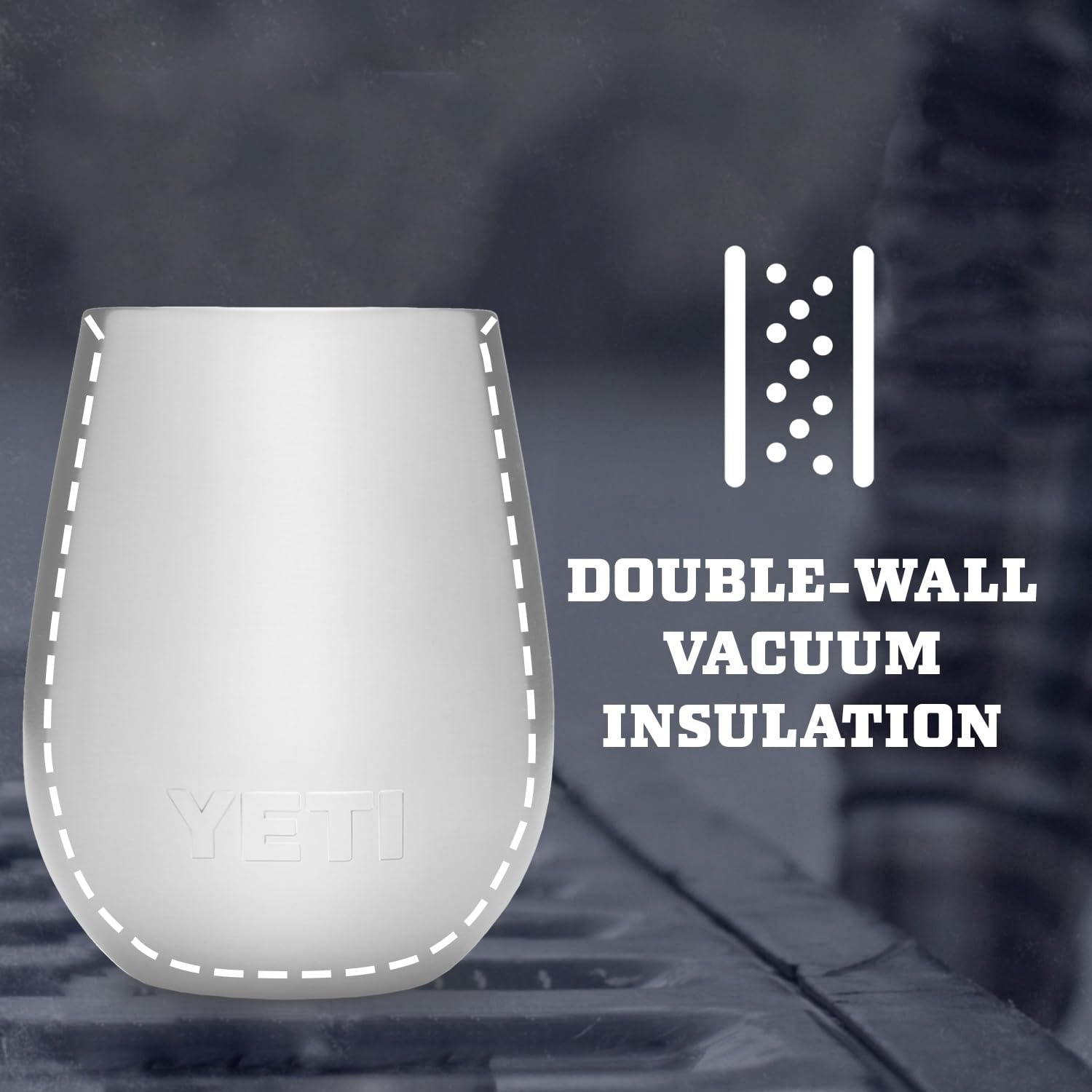 Foto 5 pulgar | Vaso De Vino Yeti Rambler De Acero Inoxidable Con Aislamiento Al Vacío De 300 Ml - Venta Internacional.