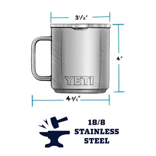 Foto 4 | Taza Yeti Rambler De Acero Inoxidable Con Aislamiento Al Vacío De 300 Ml - Venta Internacional.