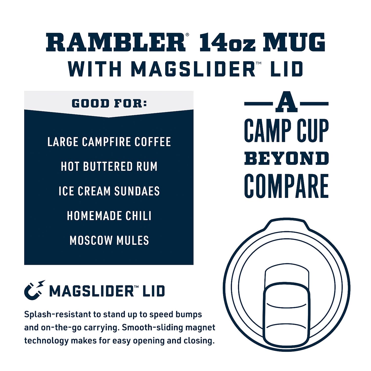 Foto 3 pulgar | Taza Yeti Rambler, Apilable, 414 Ml, Con Aislamiento Al Vacío, Inoxidable - Venta Internacional.