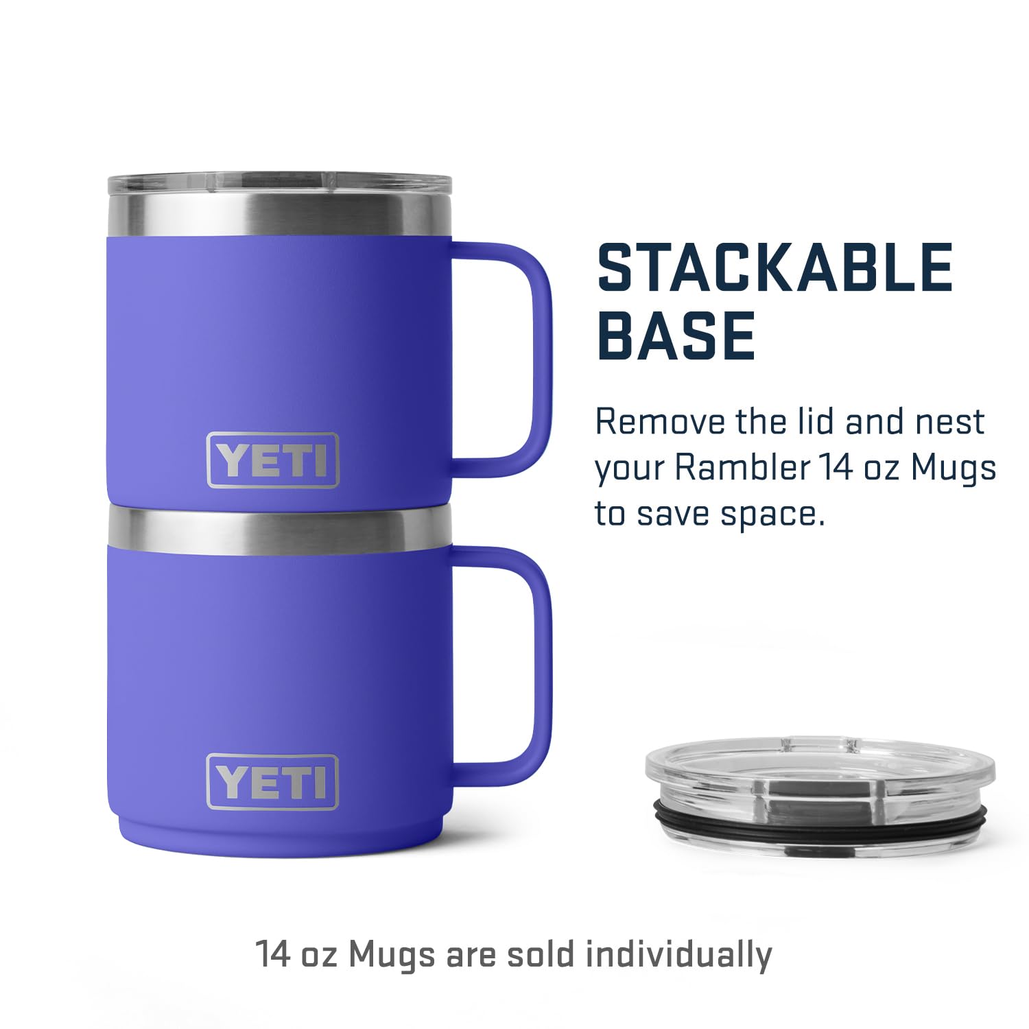 Foto 8 pulgar | Taza Yeti Rambler, Apilable, 414 Ml, Con Aislamiento Al Vacío, Inoxidable - Venta Internacional.