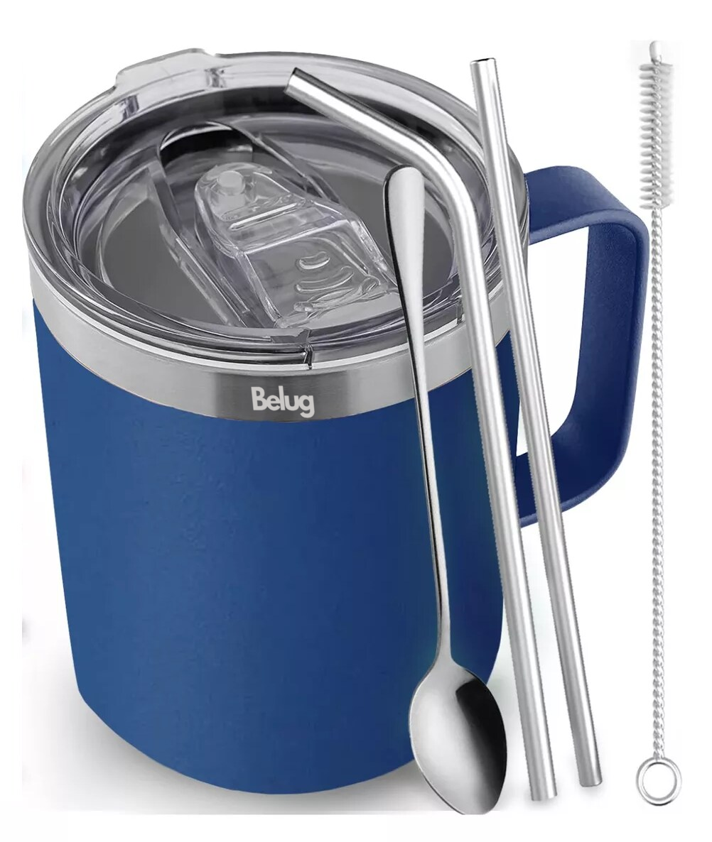 Foto 3 pulgar | Vaso Térmico De Acero Inoxidable 12 Oz Portátil Belug Azul Marino