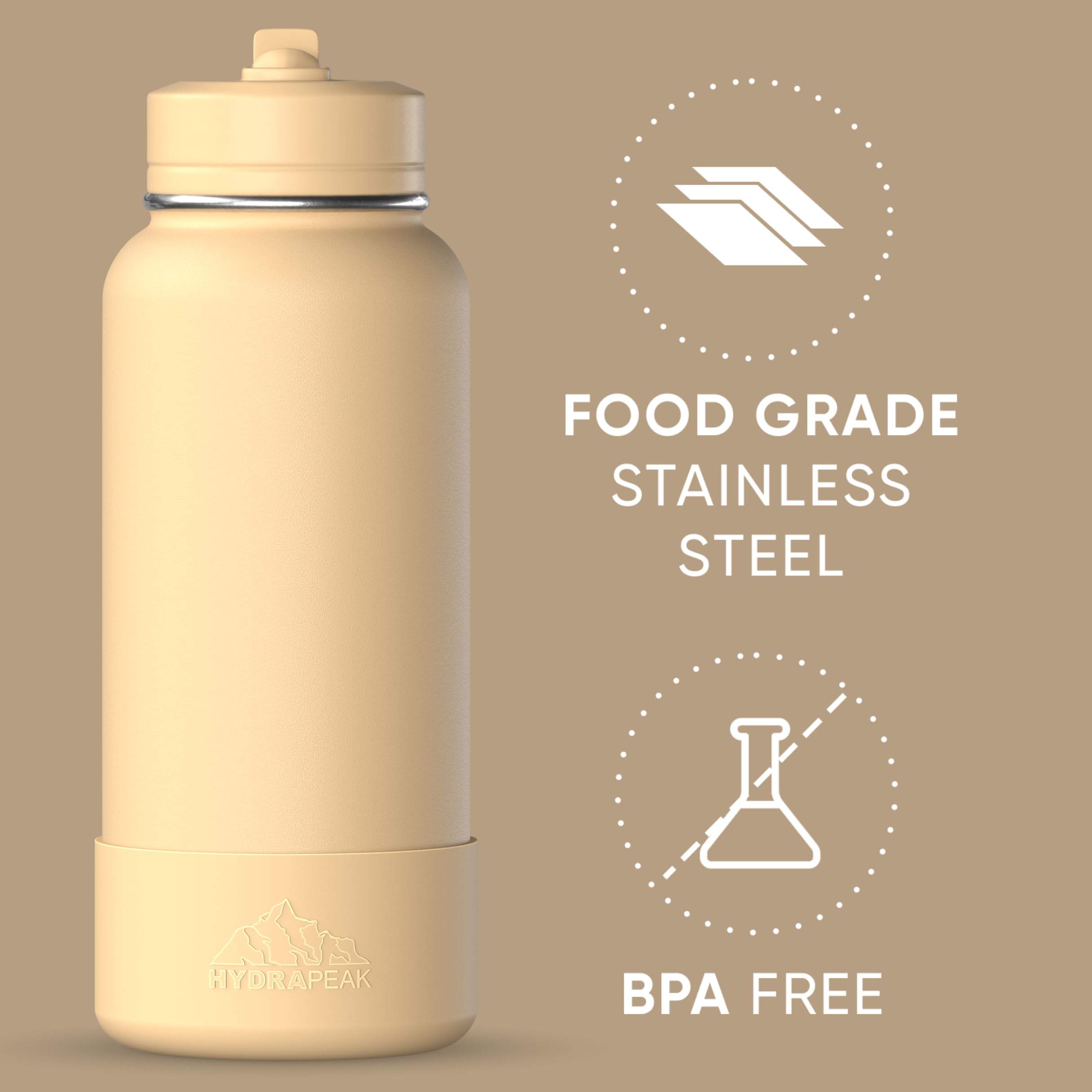 Foto 5 pulgar | Botella De Agua Hydrapeak Sport Con Aislamiento De 950 Ml Con Pajita Y Vaso - Venta Internacional.