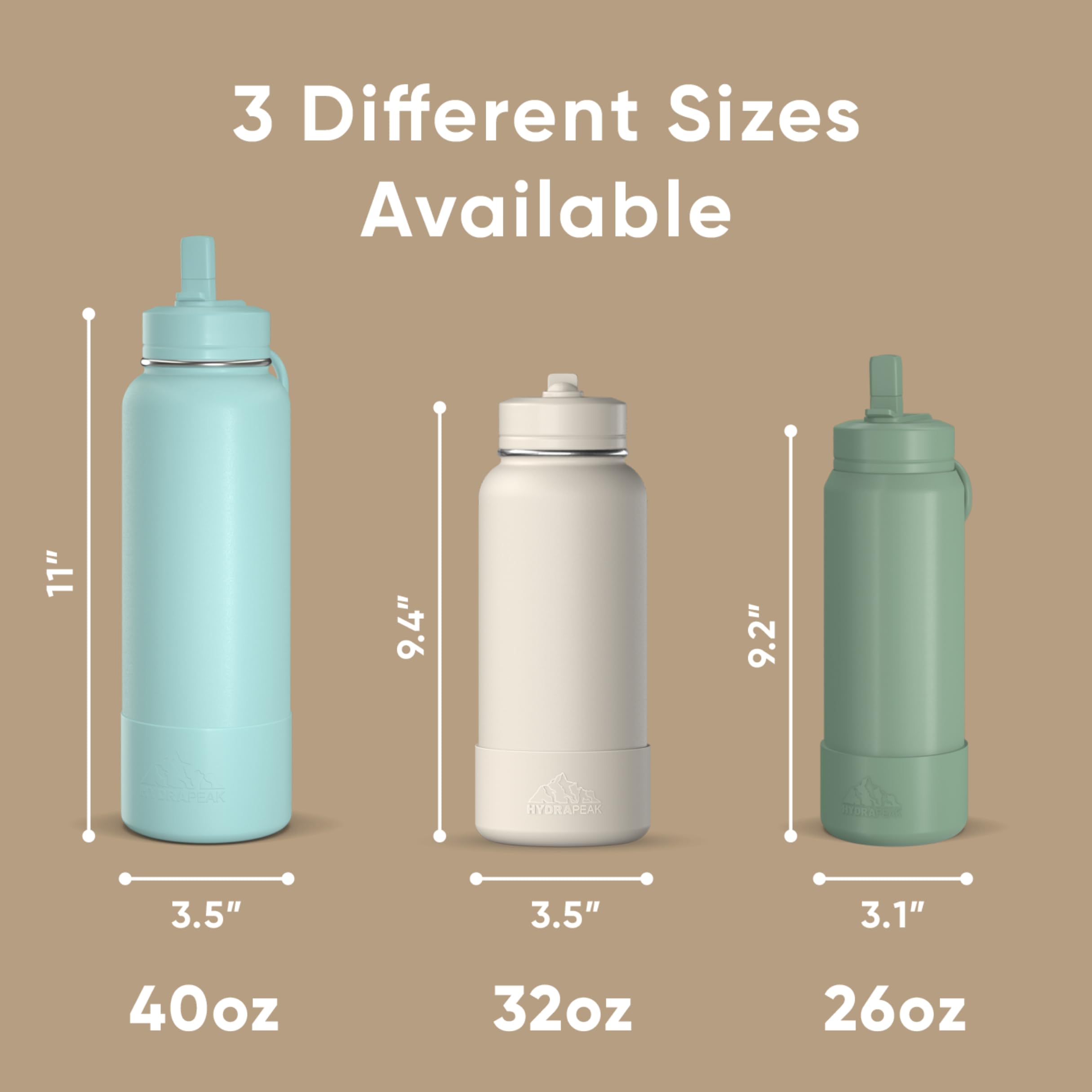 Foto 6 pulgar | Botella De Agua Hydrapeak Sport Con Aislamiento De 950 Ml Con Pajita Y Vaso - Venta Internacional.