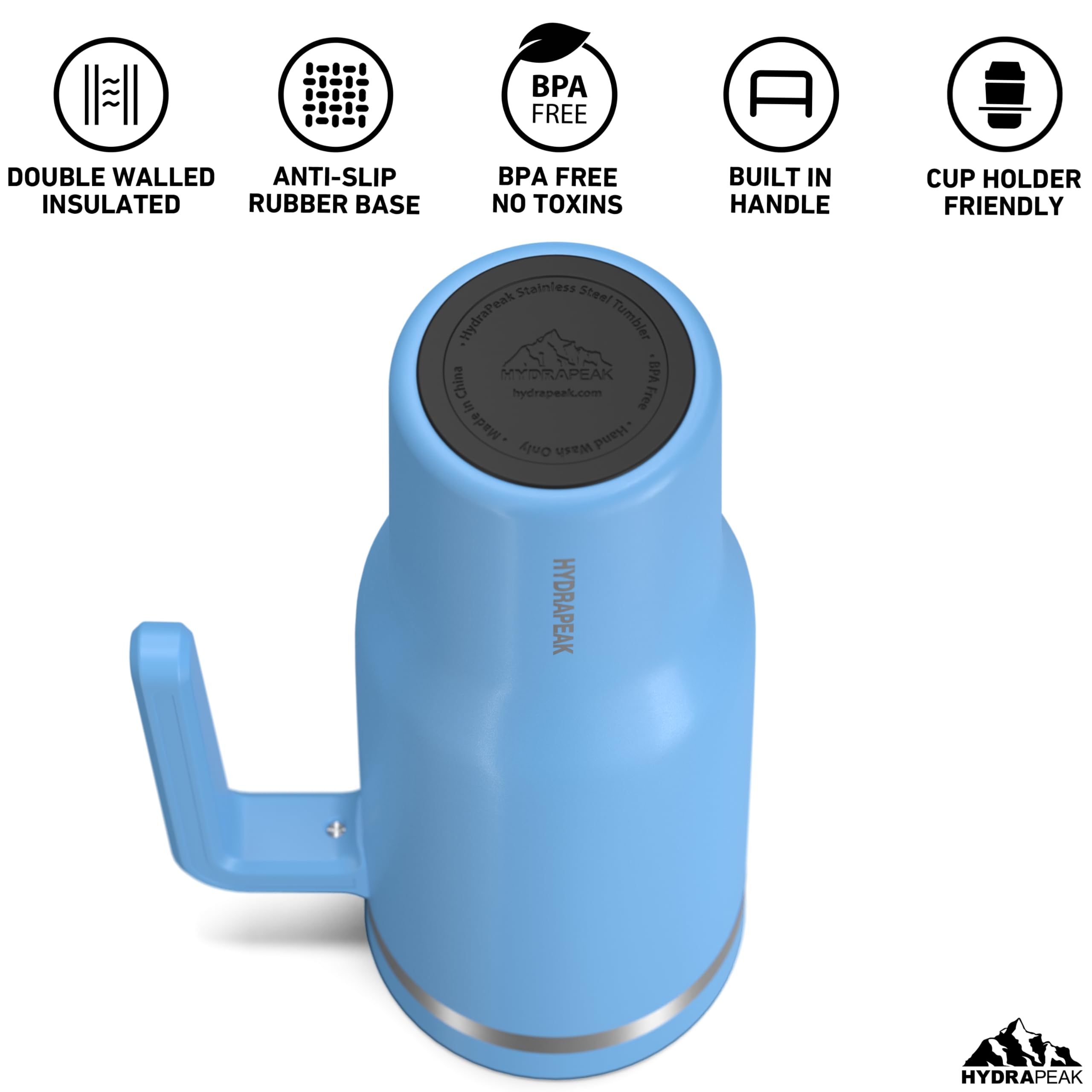Foto 3 | Vaso Aislante Hydrapeak Voyager De 1,2 L Con Pajita Y Asa - Venta Internacional.