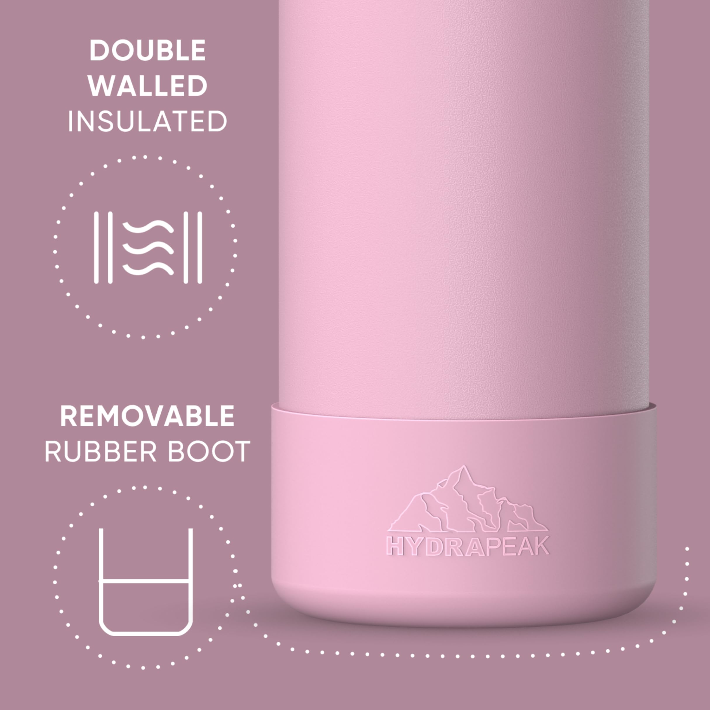 Foto 4 pulgar | Botella De Agua Hydrapeak Sport Con Aislamiento De Acero Inoxidable De 950 Ml - Venta Internacional.