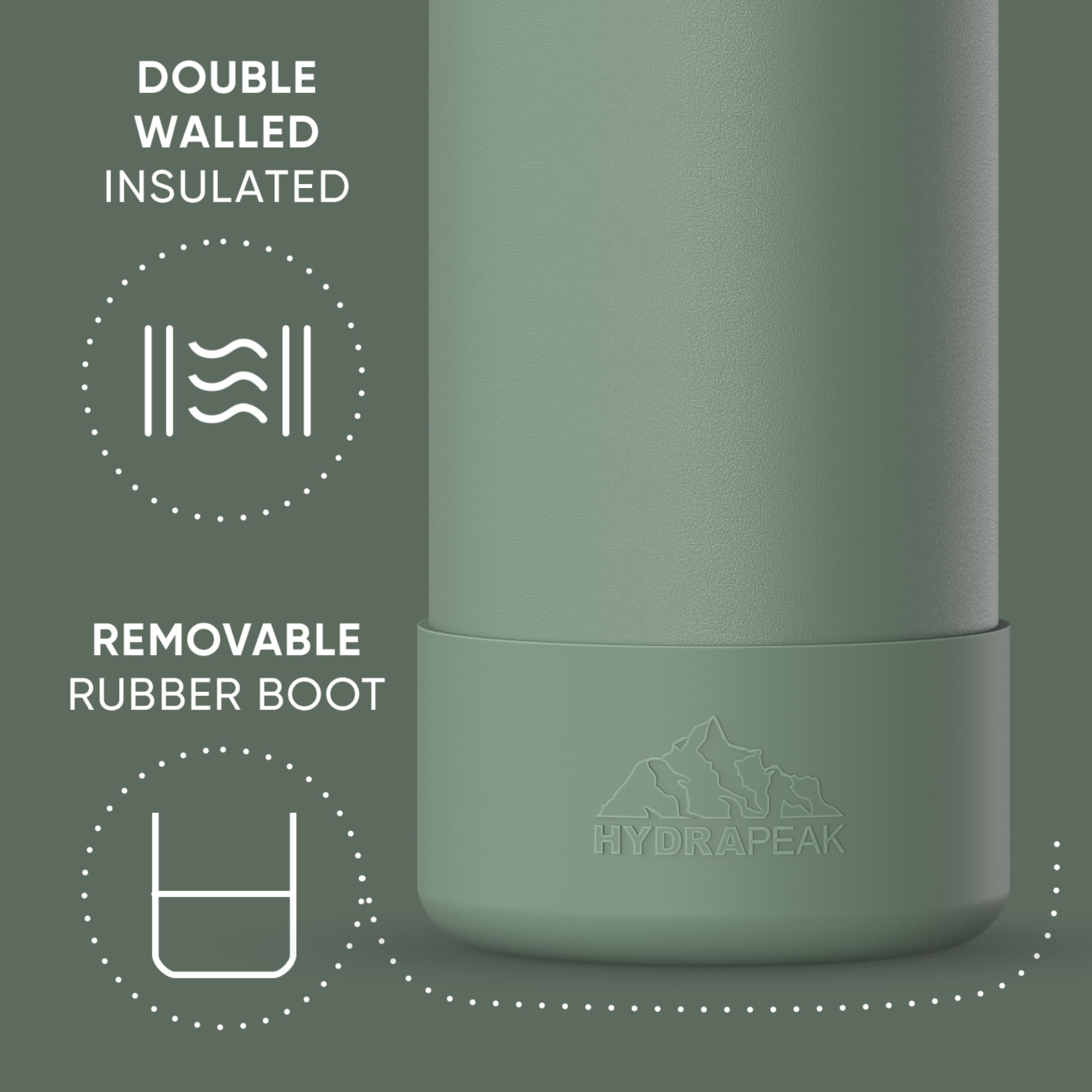 Foto 4 pulgar | Botella De Agua Hydrapeak Sport Con Aislamiento De Acero Inoxidable De 950 Ml - Venta Internacional.
