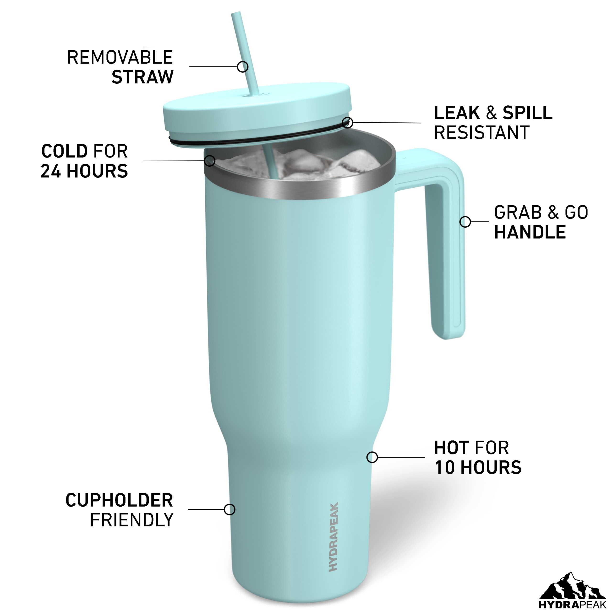Foto 3 pulgar | Botella De Agua Aislante Hydrapeak Voyager 1.2 L Con Pajita Y Tapa - Venta Internacional.