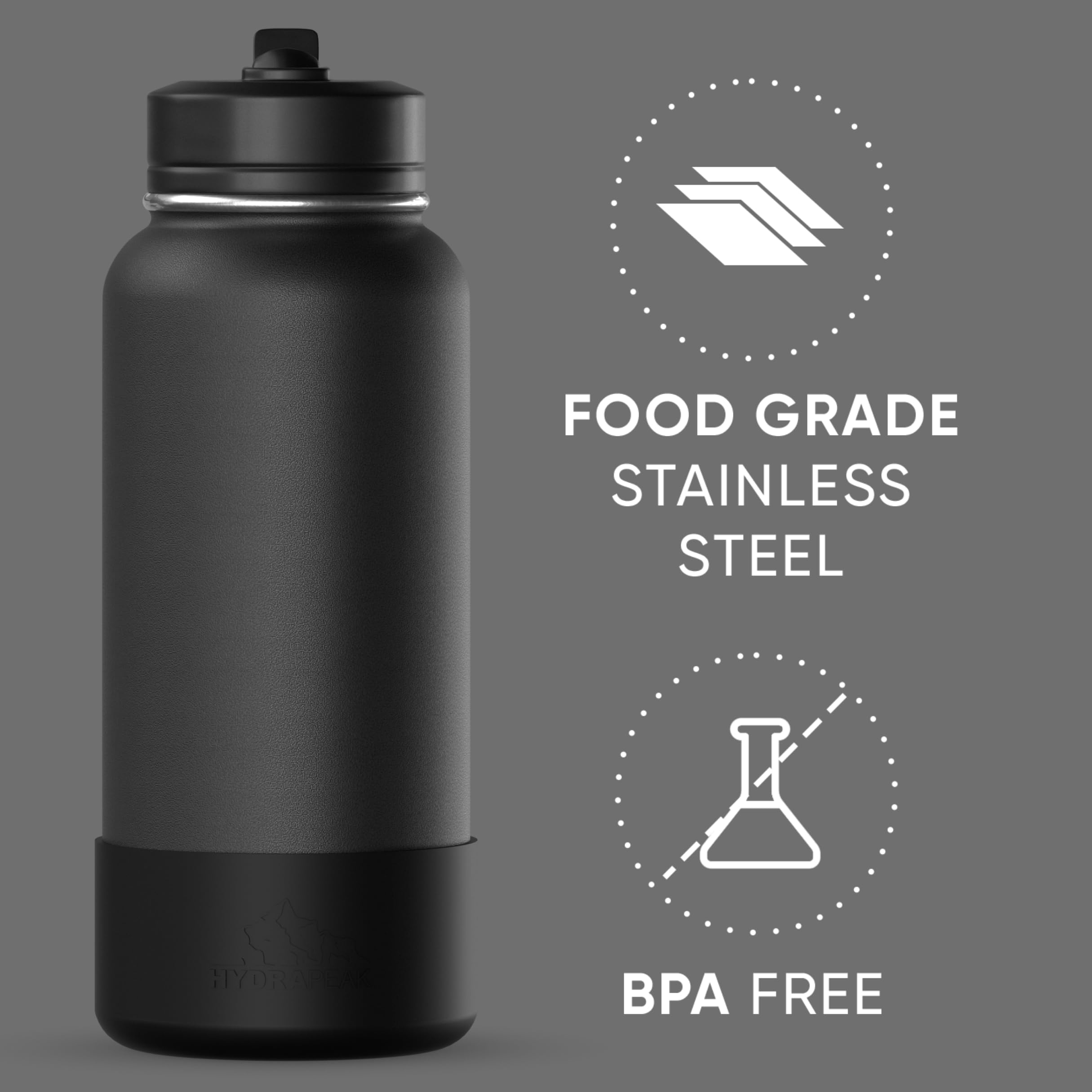 Foto 5 pulgar | Botella De Agua Hydrapeak Sport Con Aislamiento De 950 Ml Con Pajita Y Vaso - Venta Internacional.