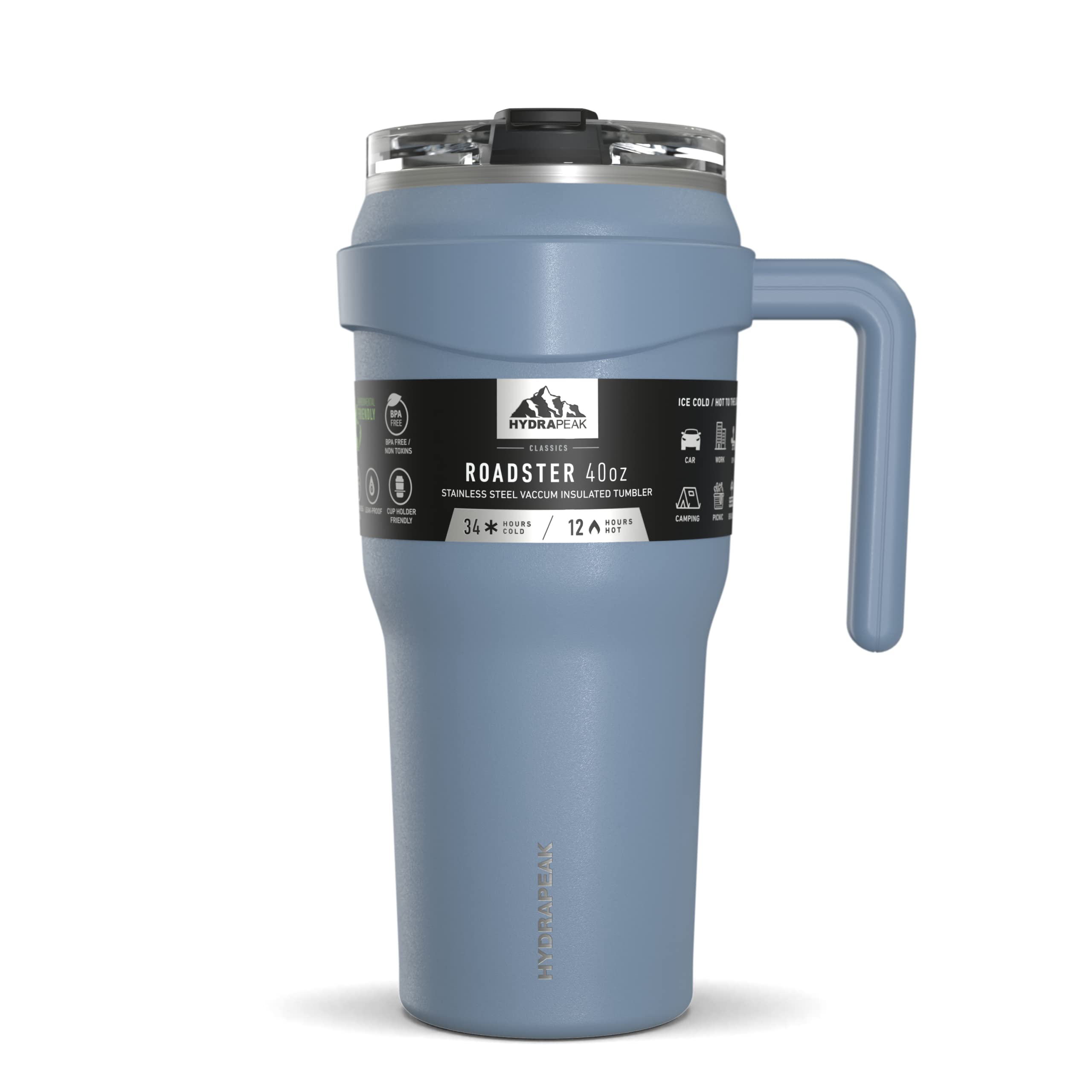 Foto 1 | Botella De Agua Hydrapeak Roadster 1.2 L De Acero Inoxidable Moderno Azul - Venta Internacional.